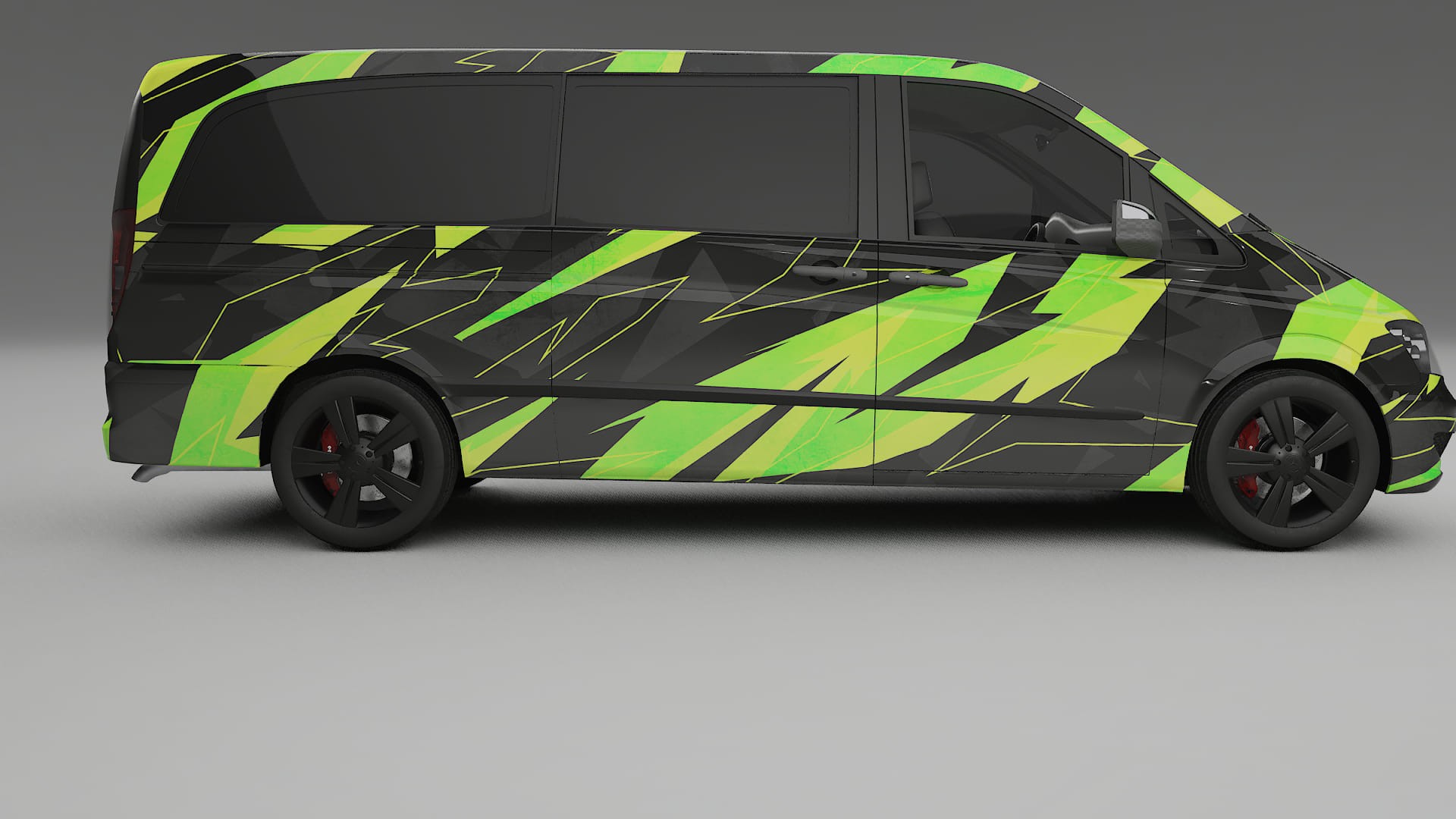 Mercedes Viano Extralong W439 Facelift LCI NINJA TURTLES – Kit Wrap PPF Personalizzato in Pellicola Poliuretanica Stampabile