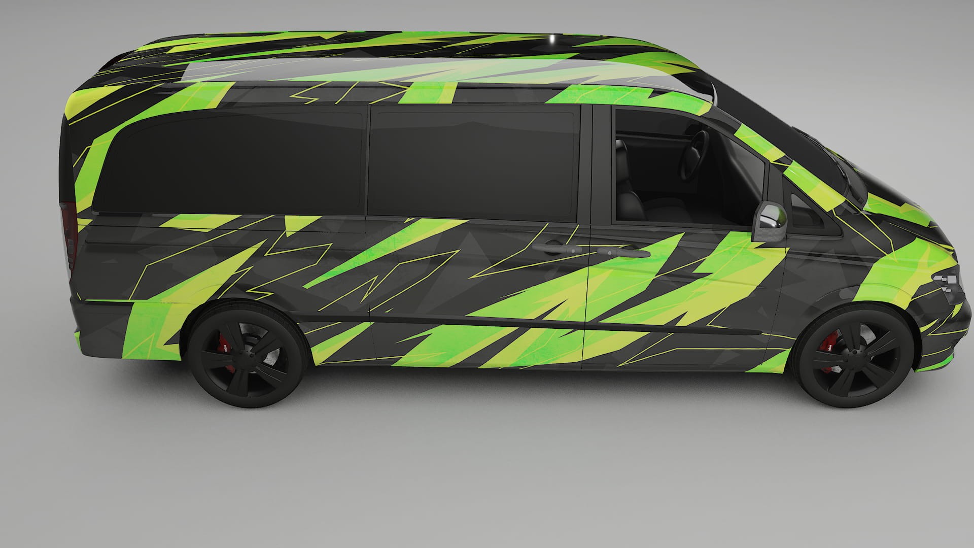 Mercedes Viano Extralong W439 Facelift LCI NINJA TURTLES – Kit Wrap PPF Personalizzato in Pellicola Poliuretanica Stampabile