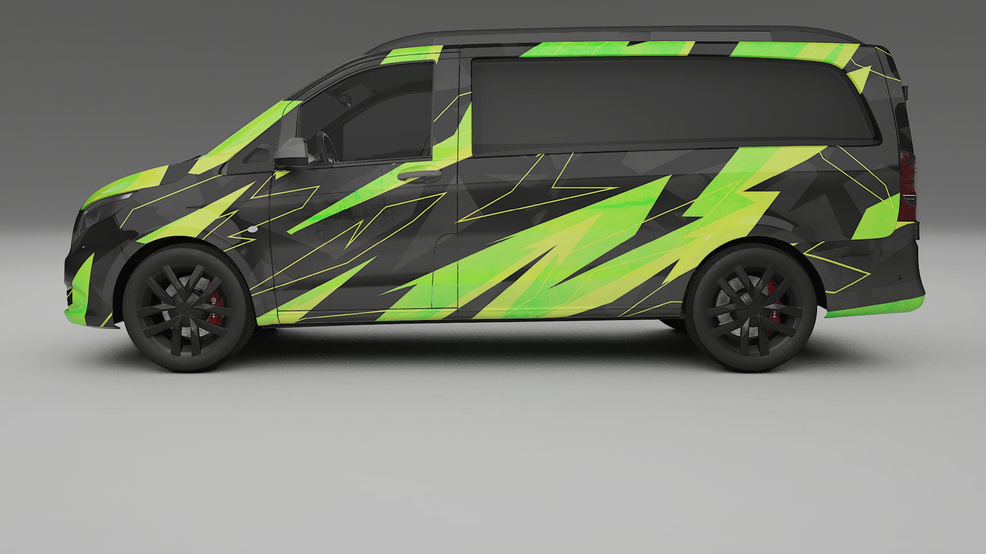 Mercedes Vito Short W447 prefacelift pre-LCI NINJA TURTLES – Kit Wrap PPF Personalizzato in Pellicola Poliuretanica Stampabile