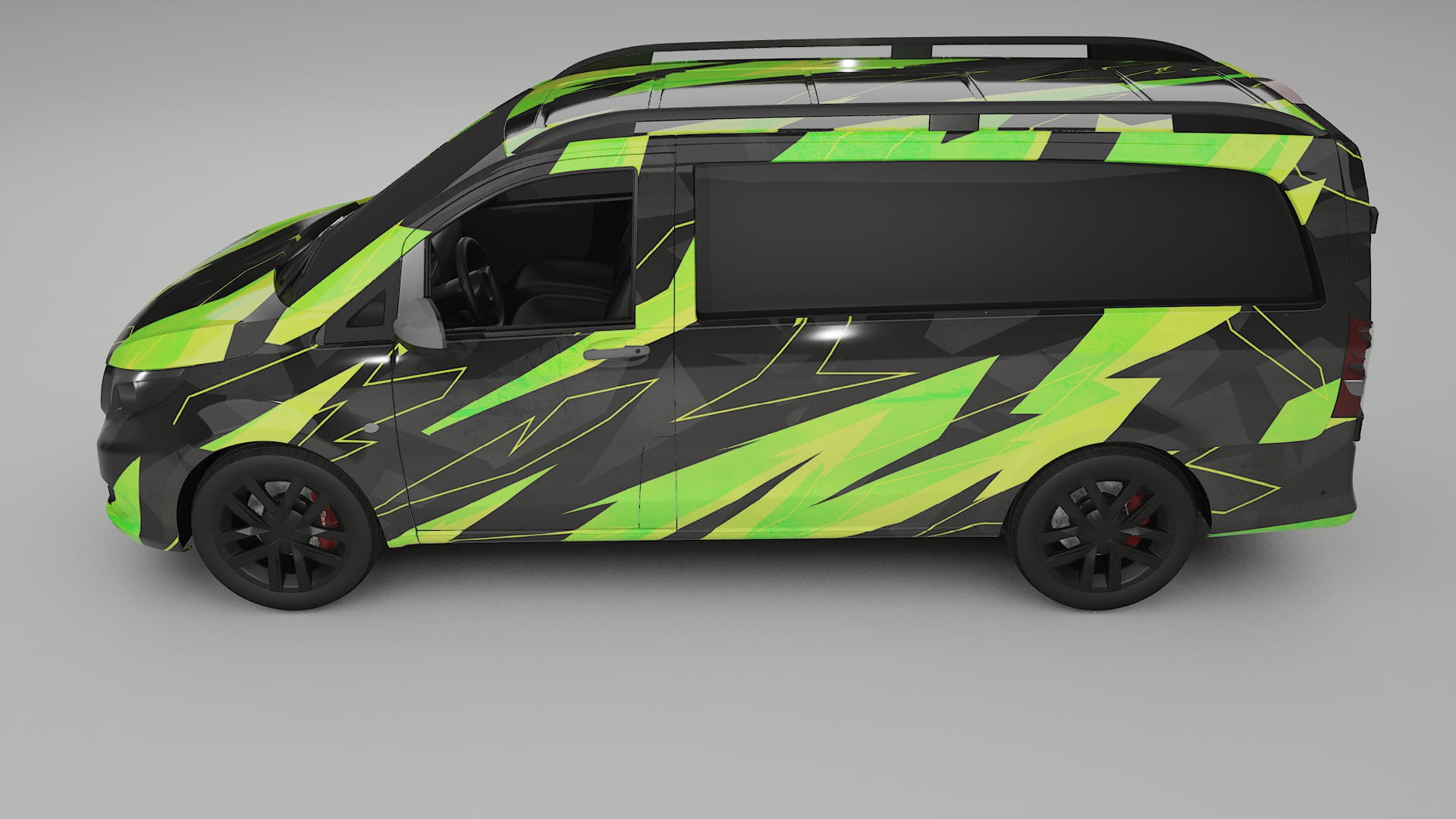 Mercedes Vito Short W447 prefacelift pre-LCI NINJA TURTLES – Kit Wrap PPF Personalizzato in Pellicola Poliuretanica Stampabile