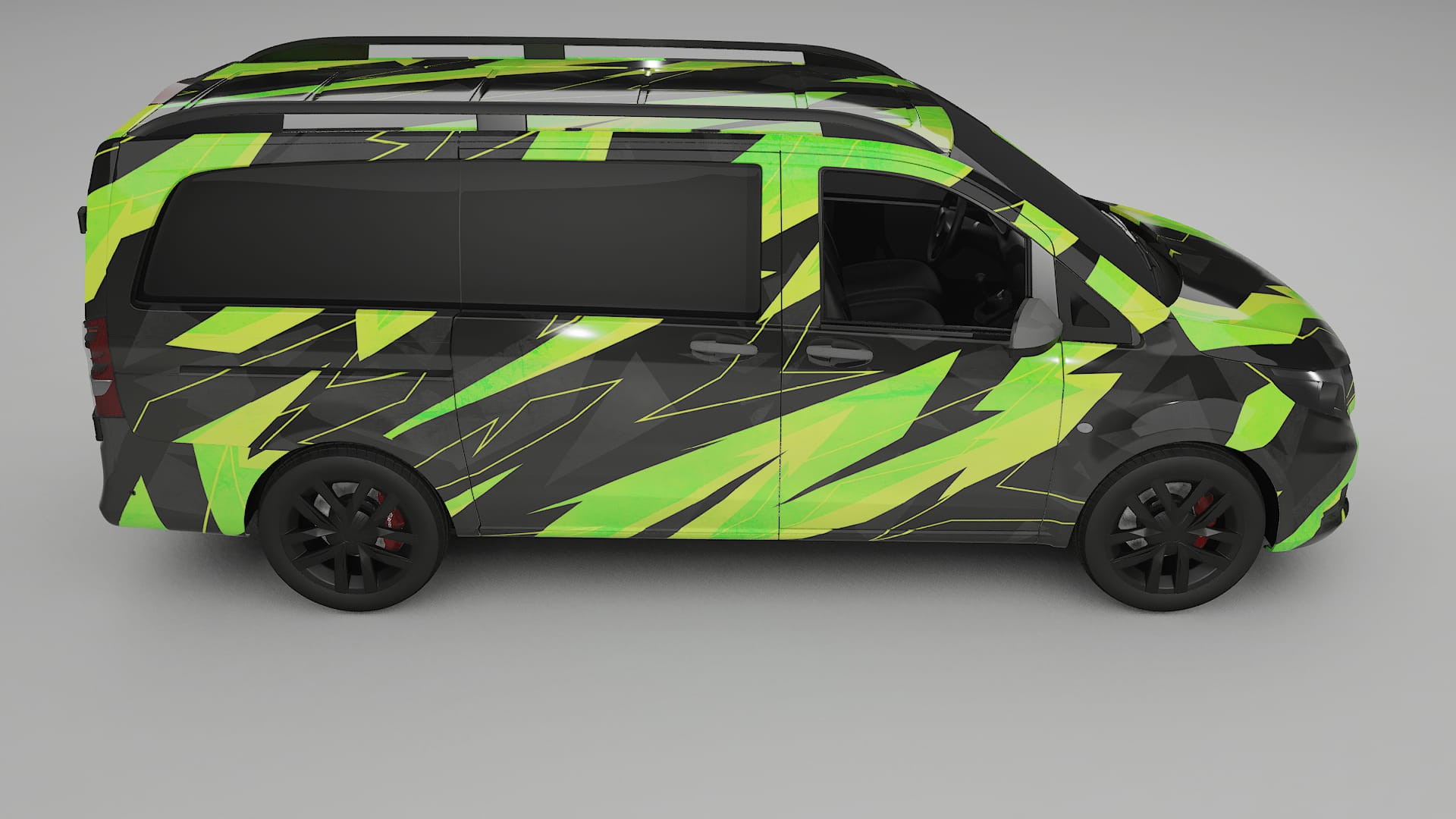 Mercedes Vito Short W447 prefacelift pre-LCI NINJA TURTLES – Kit Wrap PPF Personalizzato in Pellicola Poliuretanica Stampabile