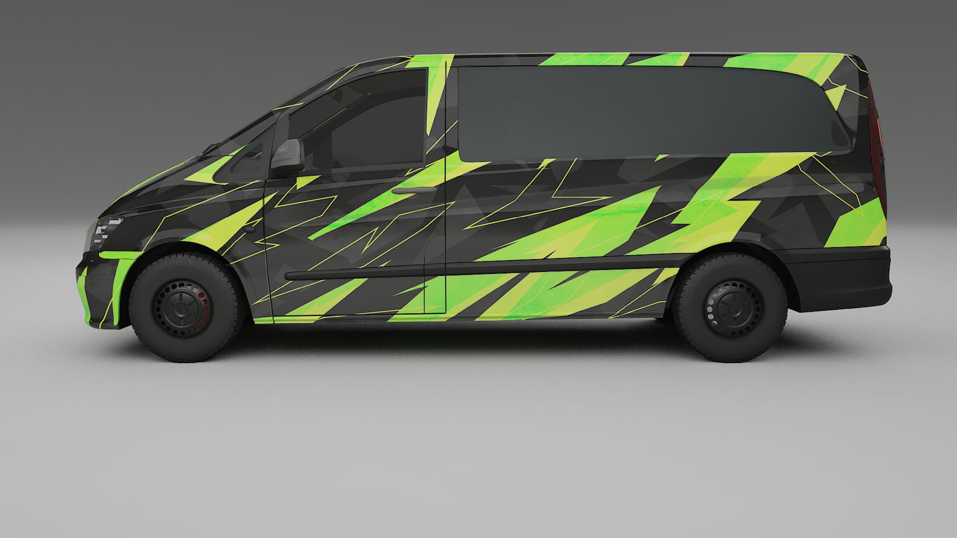 Mercedes Vito Short W639 facelift LCI NINJA TURTLES – Kit Wrap PPF Personalizzato in Pellicola Poliuretanica Stampabile