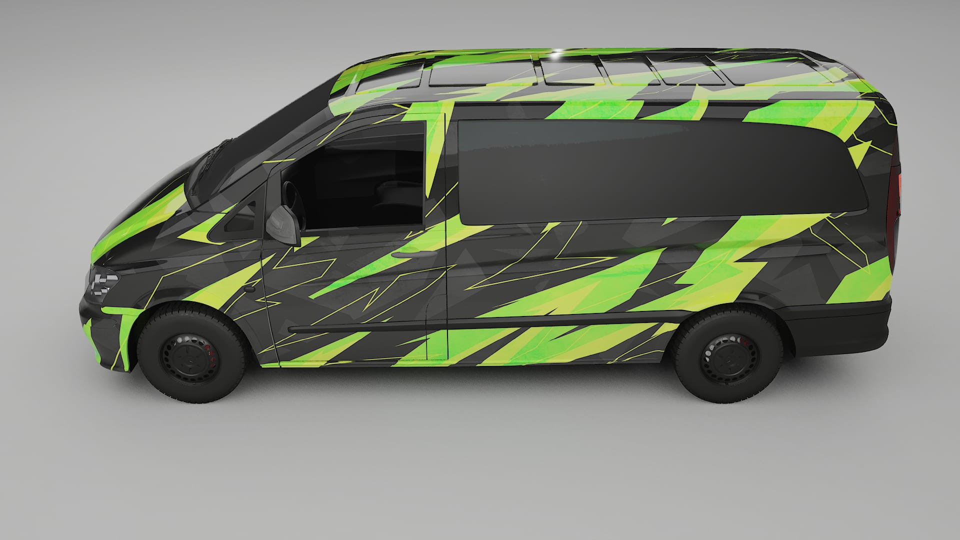 Mercedes Vito Short W639 facelift LCI NINJA TURTLES – Kit Wrap PPF Personalizzato in Pellicola Poliuretanica Stampabile