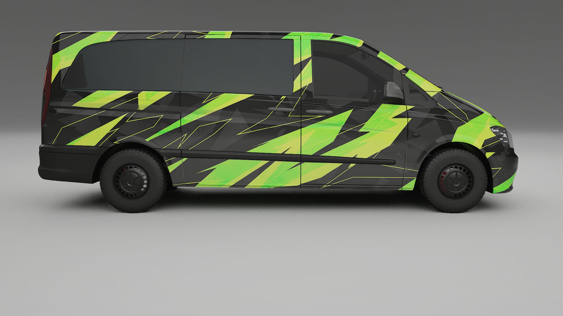 Mercedes Vito Short W639 facelift LCI NINJA TURTLES – Kit Wrap PPF Personalizzato in Pellicola Poliuretanica Stampabile