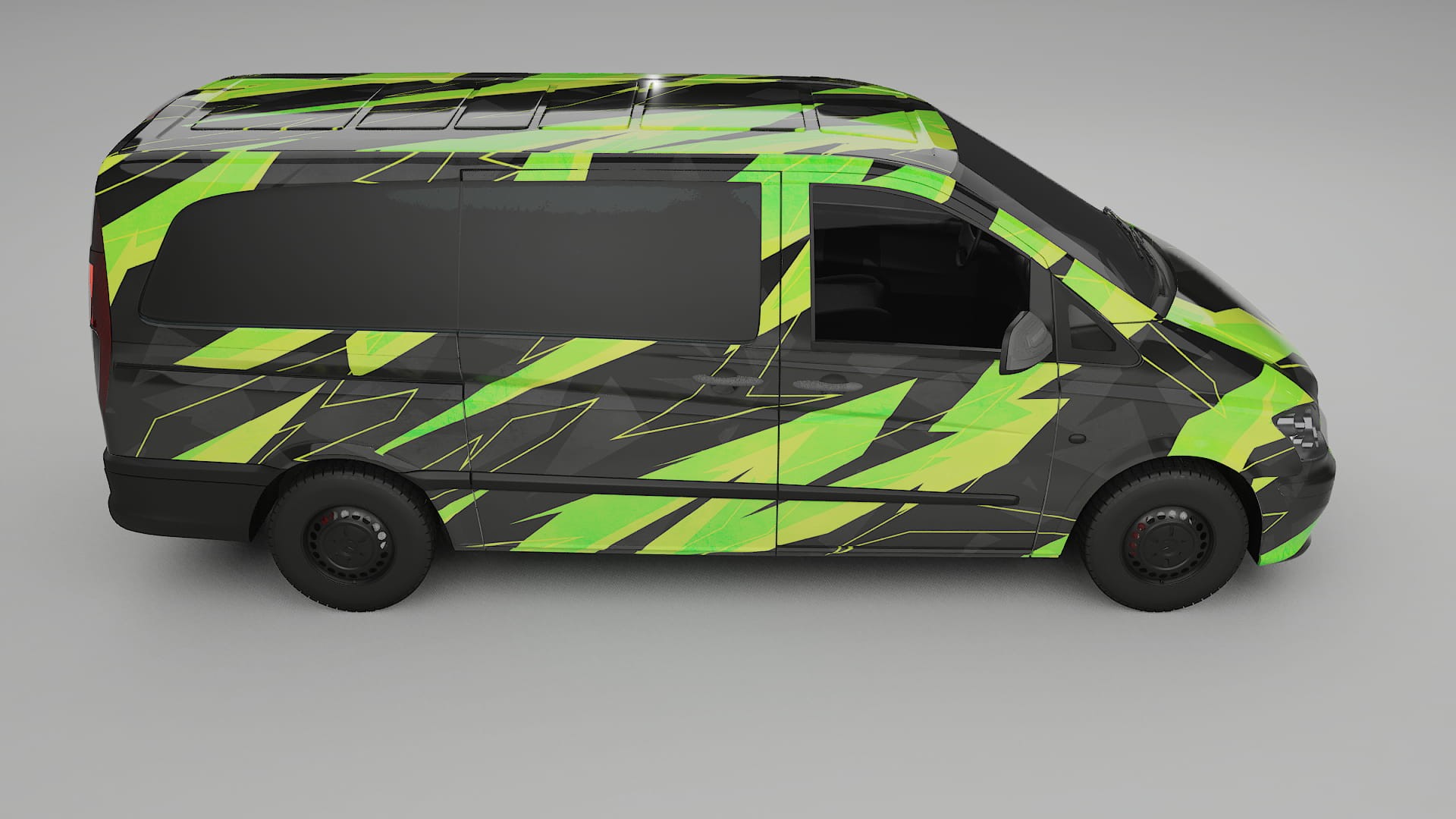 Mercedes Vito Short W639 facelift LCI NINJA TURTLES – Kit Wrap PPF Personalizzato in Pellicola Poliuretanica Stampabile