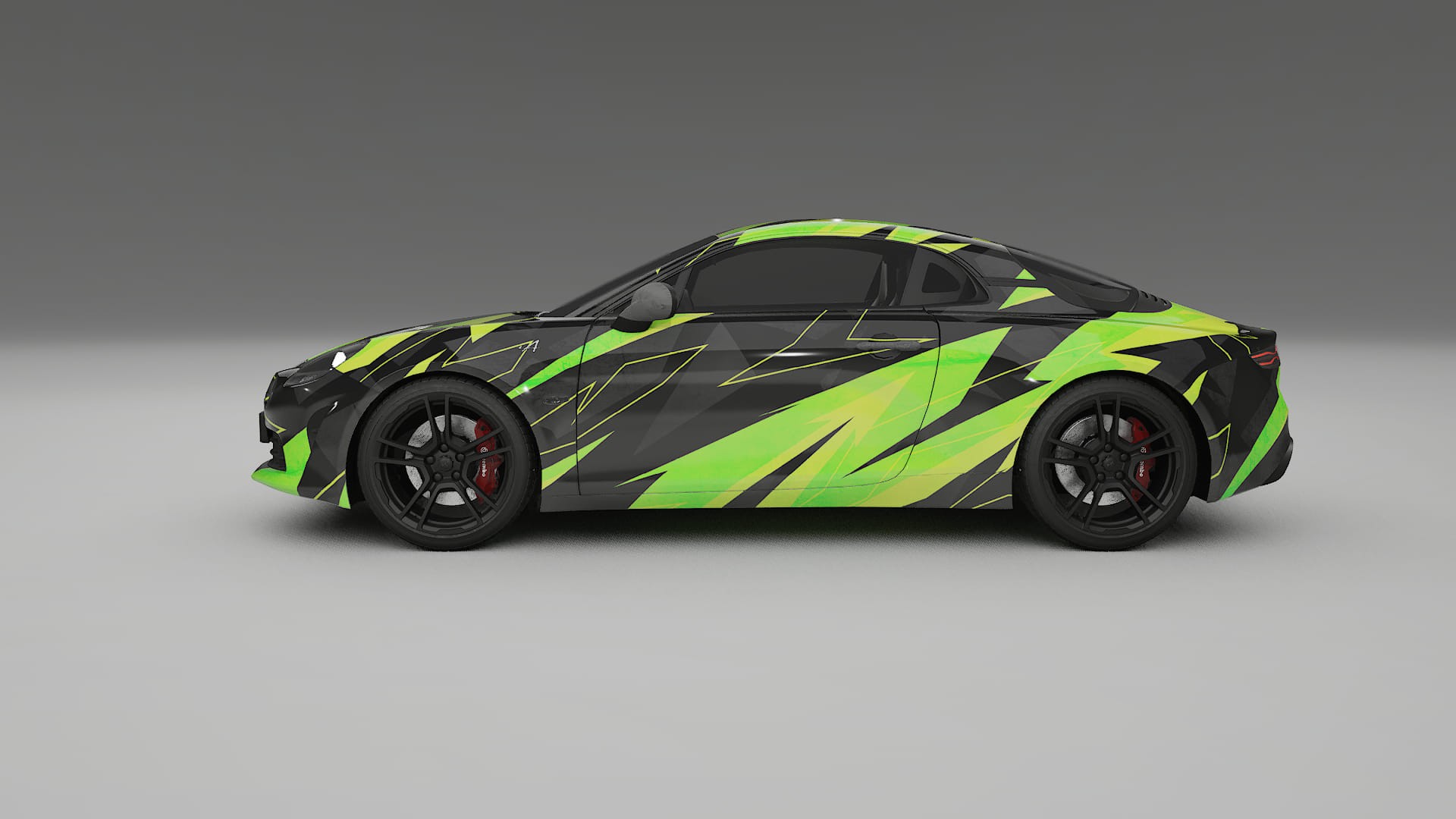 Renault Alpine A110 NINJA TURTLES – Kit Wrap PPF Personalizzato in Pellicola Poliuretanica Stampabile