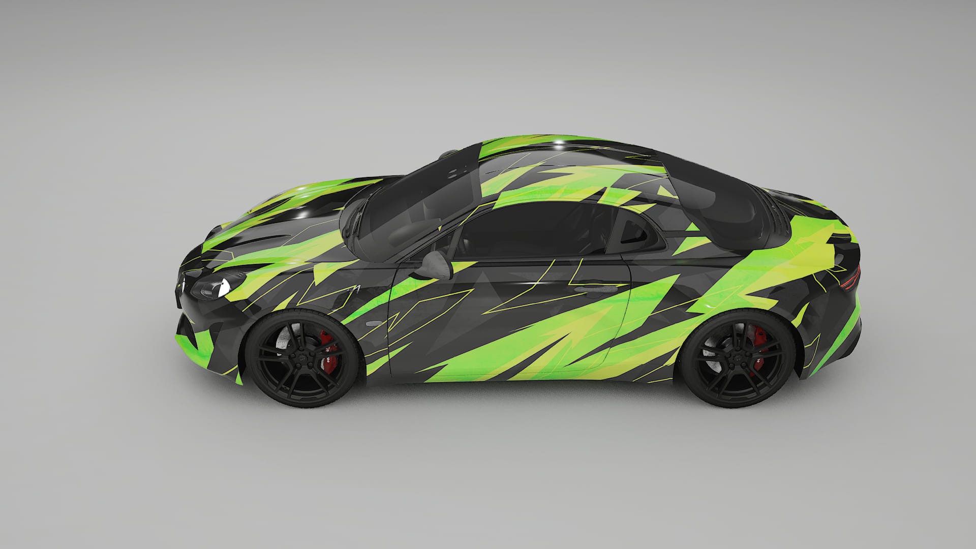 Renault Alpine A110 NINJA TURTLES – Kit Wrap PPF Personalizzato in Pellicola Poliuretanica Stampabile