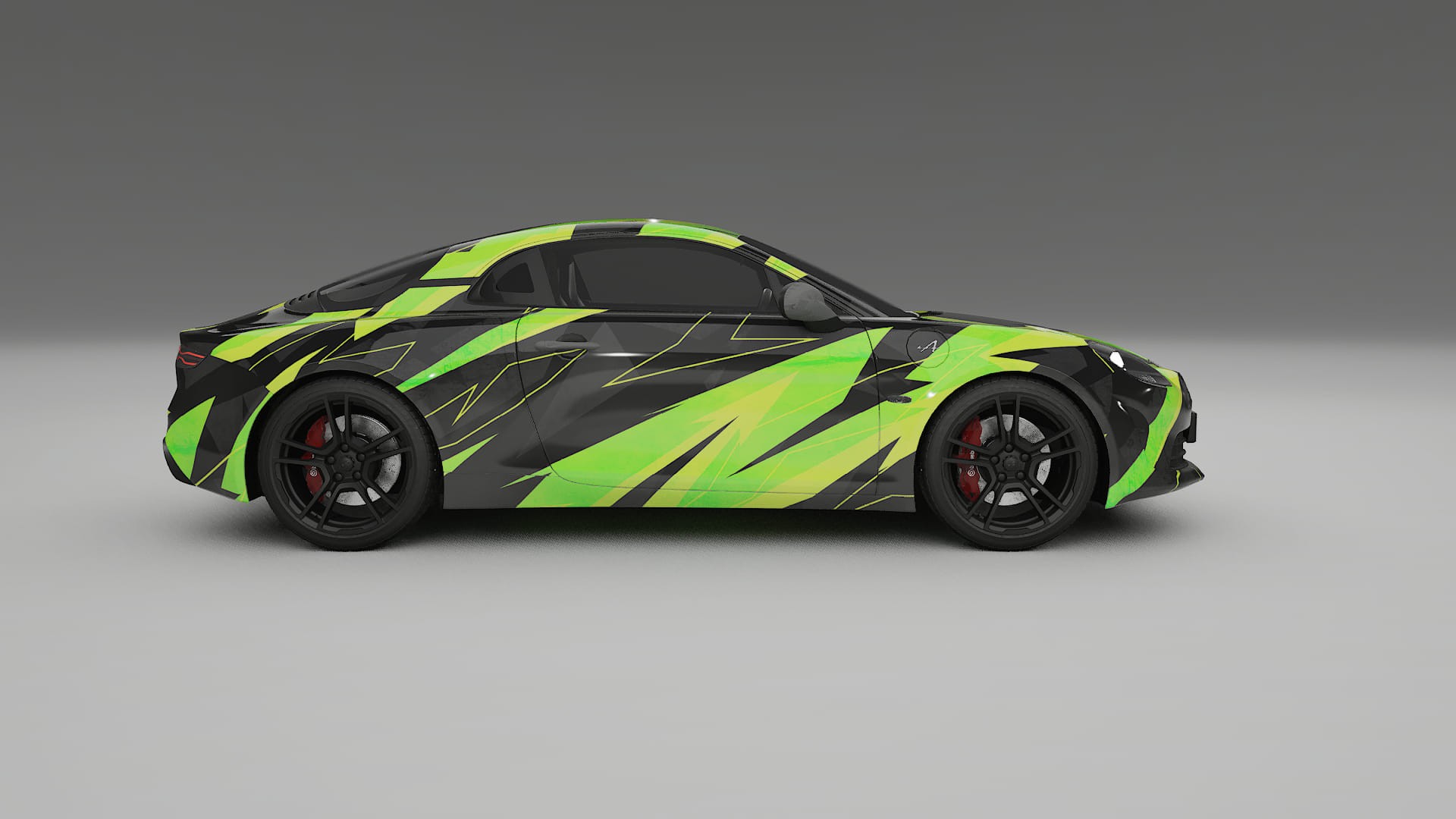 Renault Alpine A110 NINJA TURTLES – Kit Wrap PPF Personalizzato in Pellicola Poliuretanica Stampabile