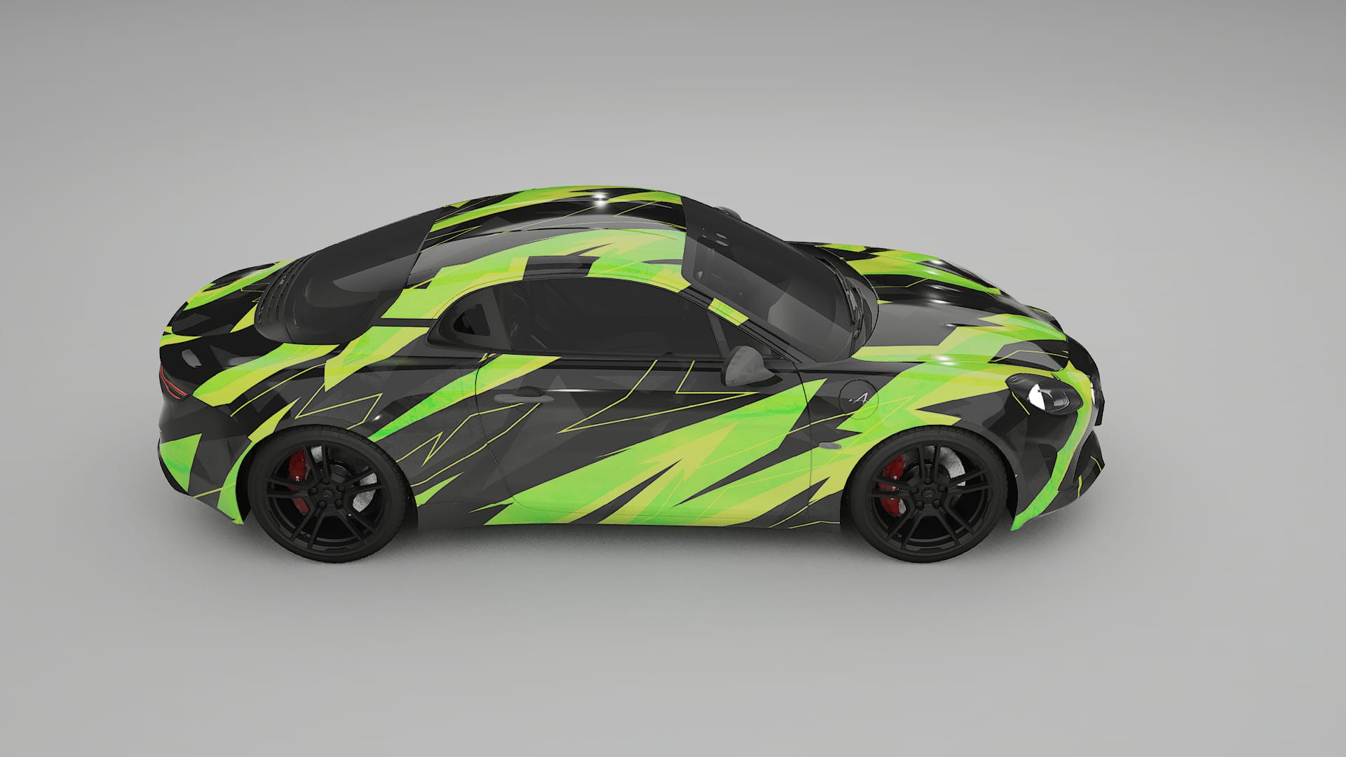 Renault Alpine A110 NINJA TURTLES – Kit Wrap PPF Personalizzato in Pellicola Poliuretanica Stampabile