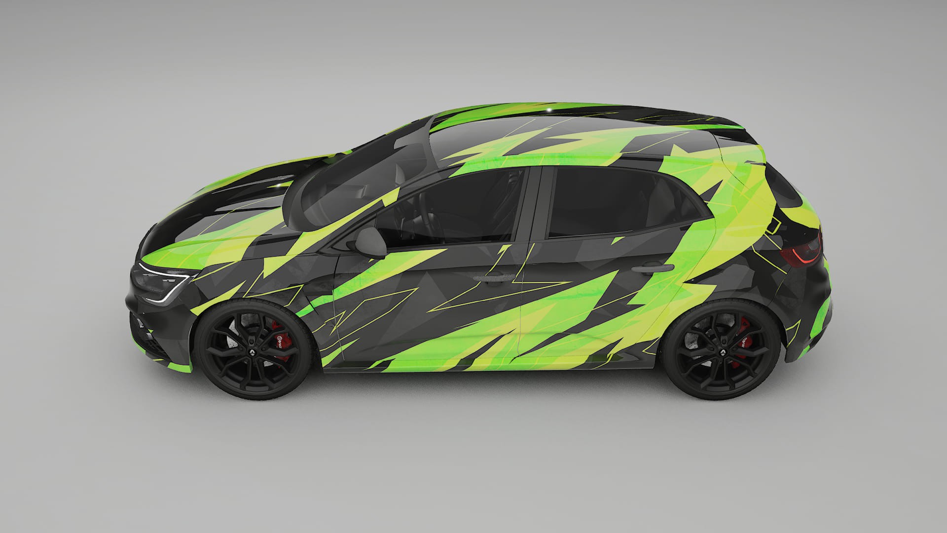 Renault Megane RS IV NINJA TURTLES – Kit Wrap PPF Personalizzato in Pellicola Poliuretanica Stampabile