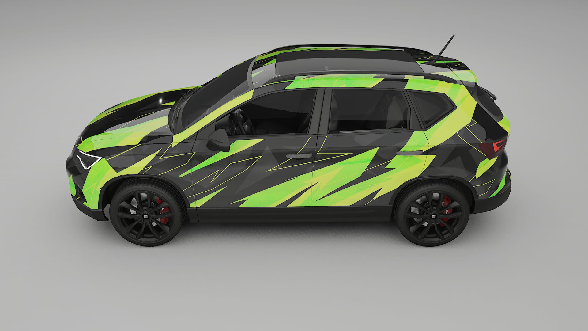 Seat Ateca KH7 NINJA TURTLES – Kit Wrap PPF Personalizzato in Pellicola Poliuretanica Stampabile