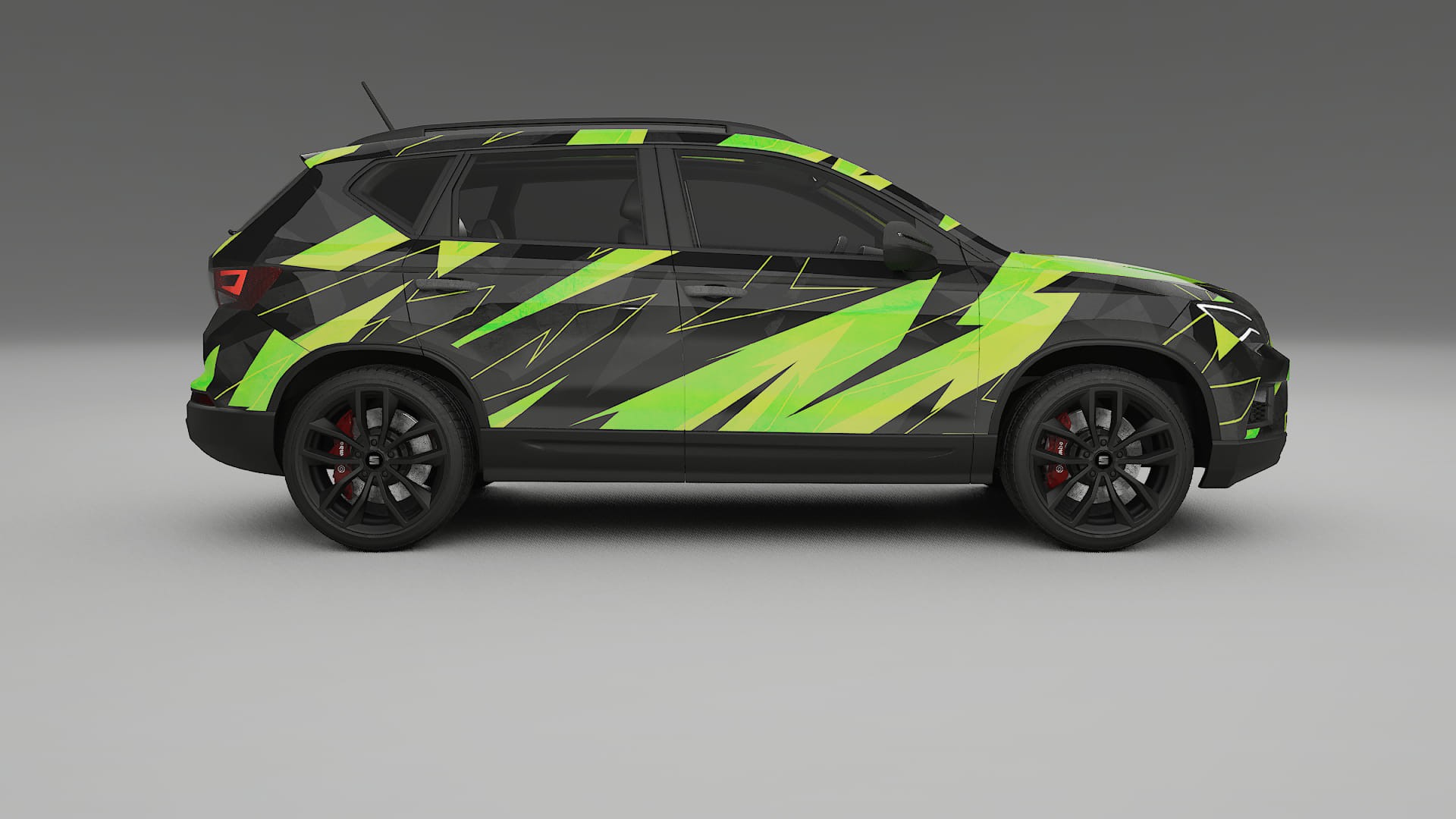 Seat Ateca KH7 NINJA TURTLES – Kit Wrap PPF Personalizzato in Pellicola Poliuretanica Stampabile