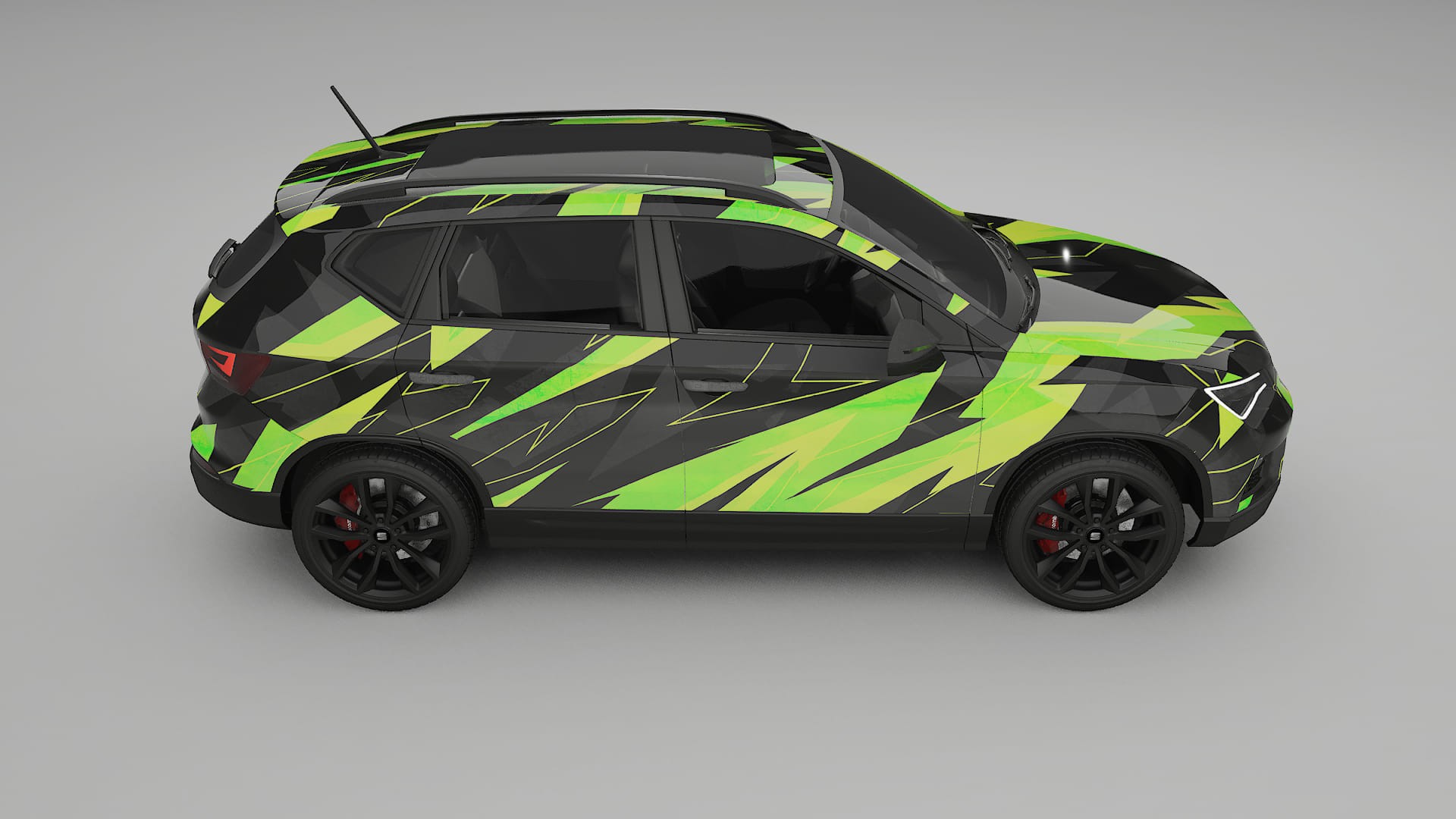 Seat Ateca KH7 NINJA TURTLES – Kit Wrap PPF Personalizzato in Pellicola Poliuretanica Stampabile