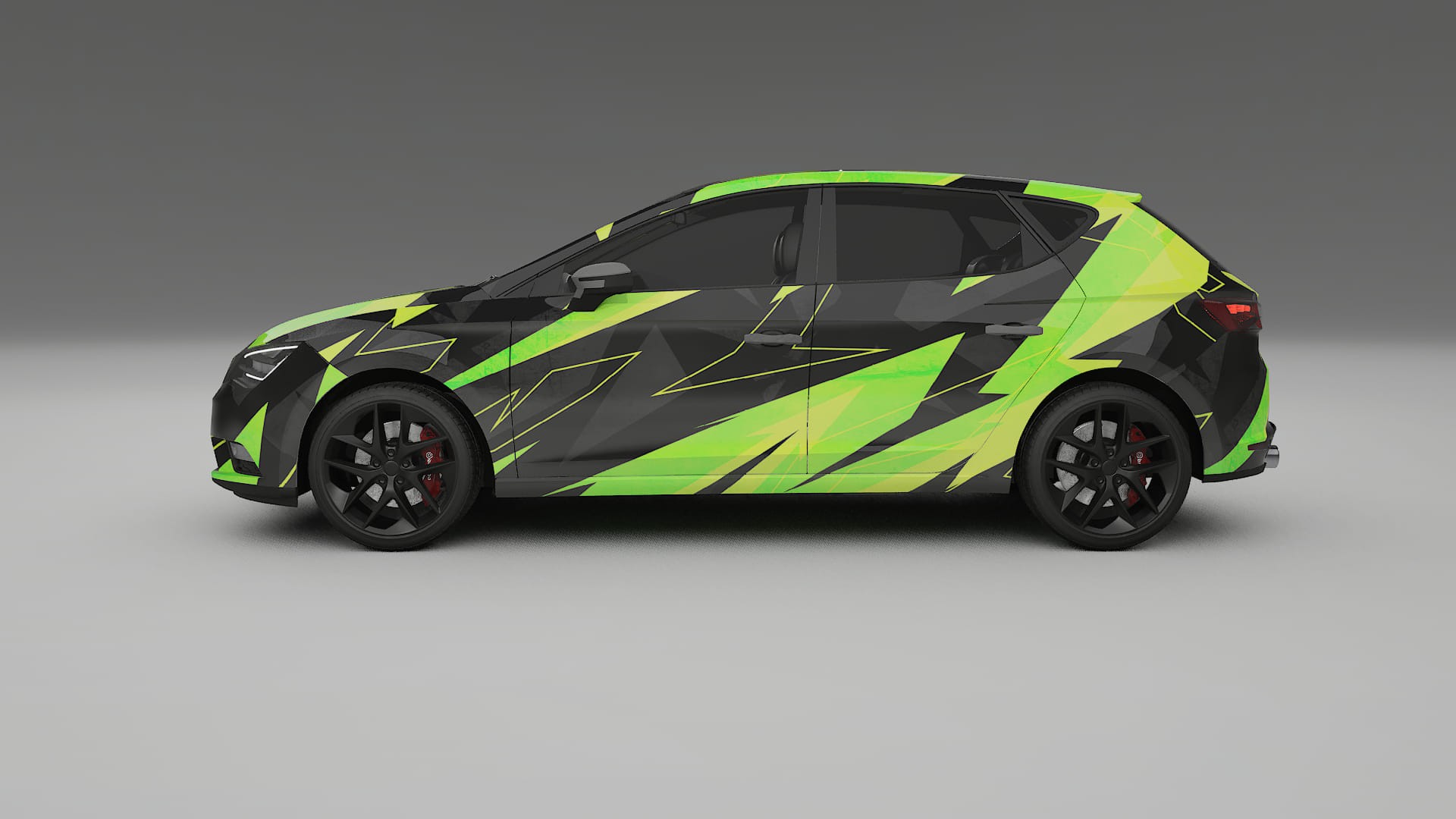 Seat Leon FR 5F NINJA TURTLES – Kit Wrap PPF Personalizzato in Pellicola Poliuretanica Stampabile