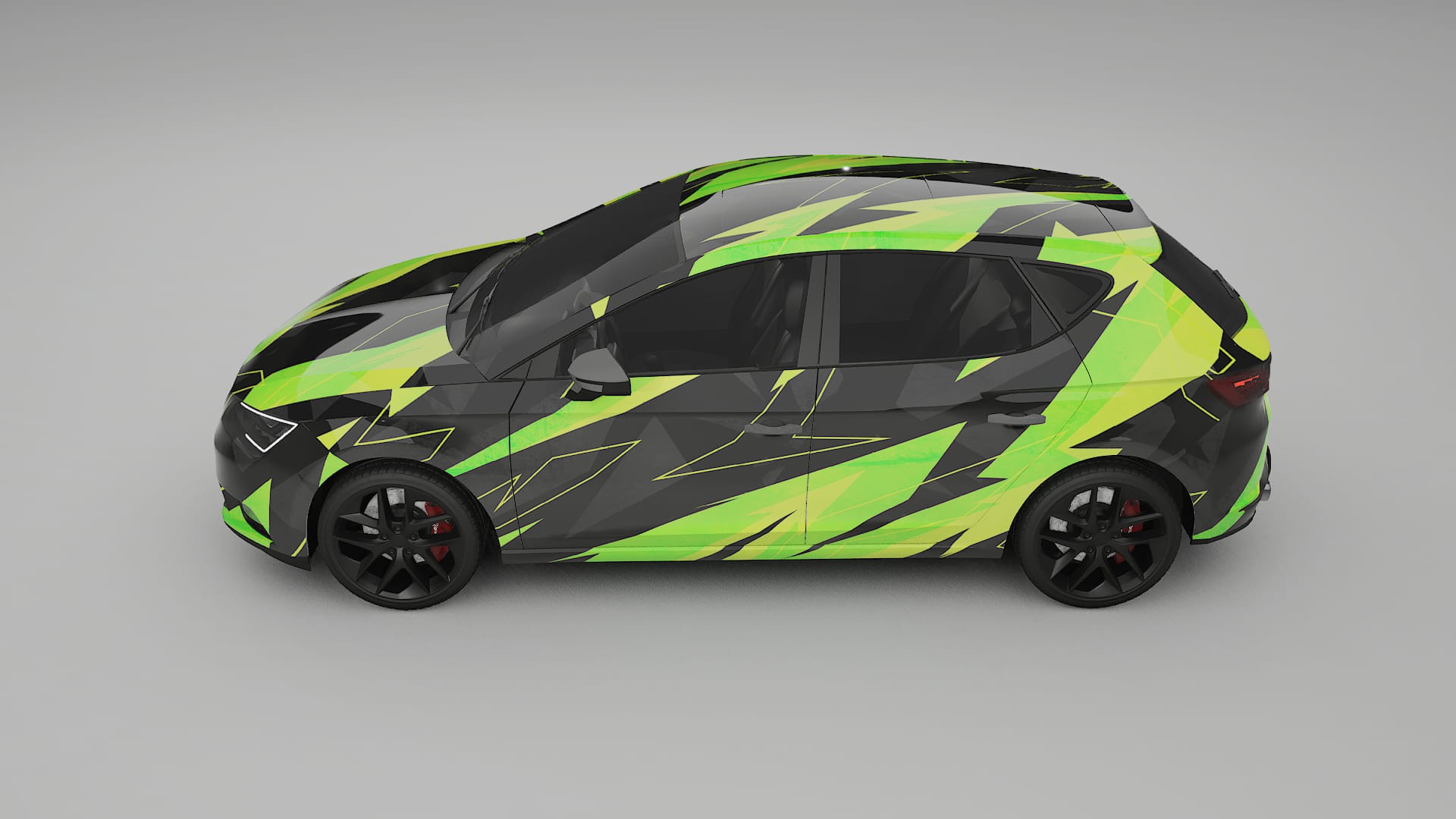 Seat Leon FR 5F NINJA TURTLES – Kit Wrap PPF Personalizzato in Pellicola Poliuretanica Stampabile