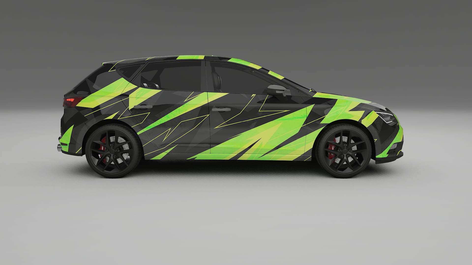 Seat Leon FR 5F NINJA TURTLES – Kit Wrap PPF Personalizzato in Pellicola Poliuretanica Stampabile