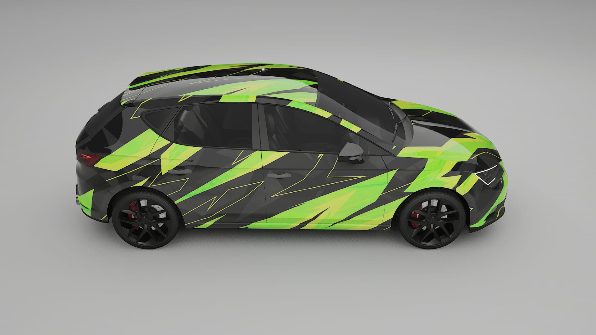 Seat Leon FR 5F NINJA TURTLES – Kit Wrap PPF Personalizzato in Pellicola Poliuretanica Stampabile