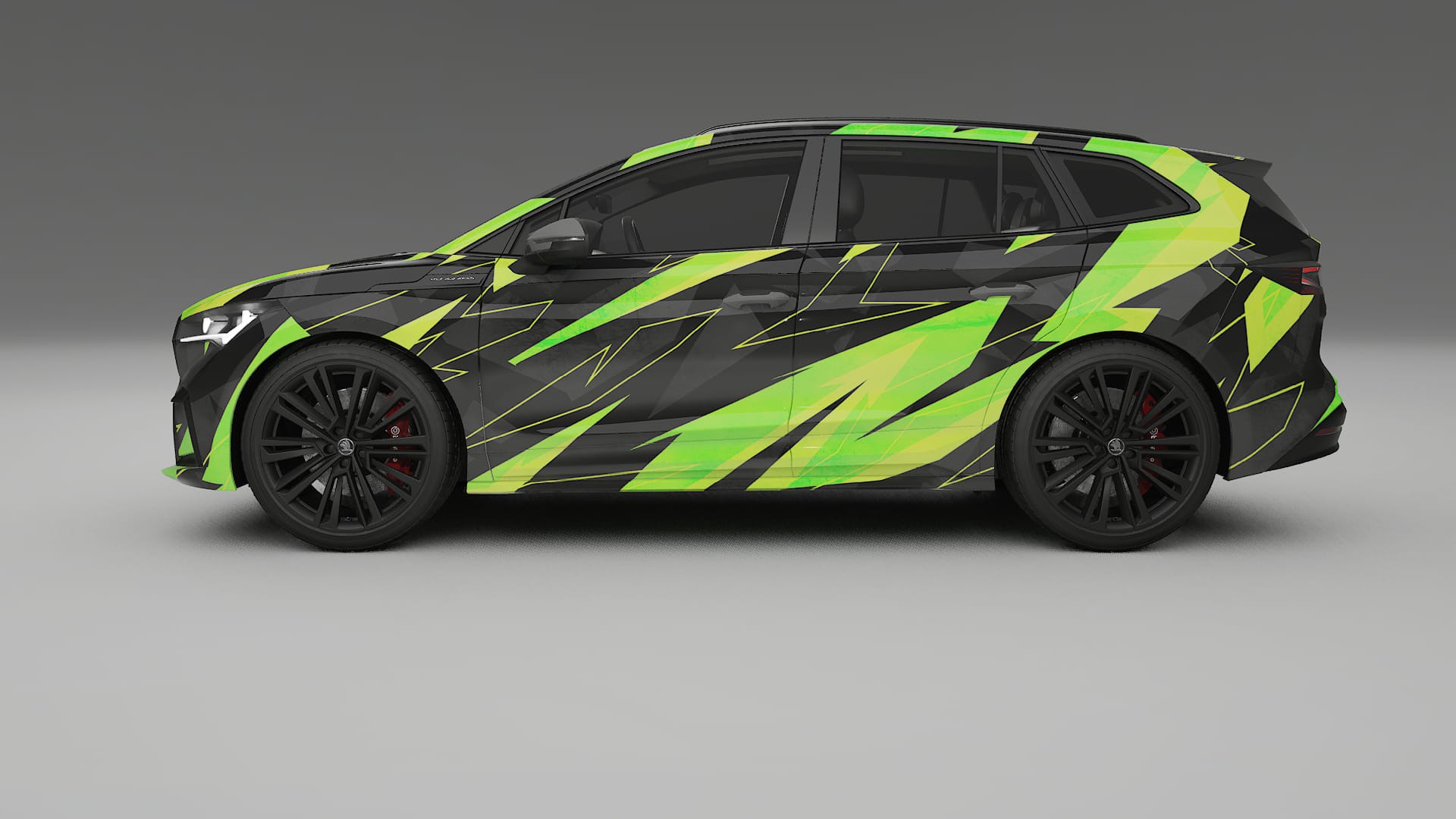 Škoda Enyaq MEB NINJA TURTLES – Kit Wrap PPF Personalizzato in Pellicola Poliuretanica Stampabile