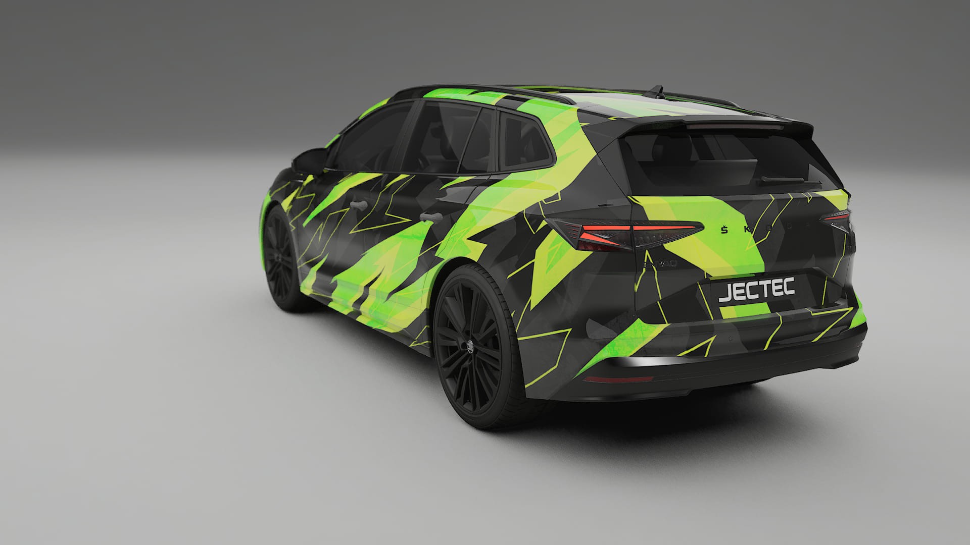 Škoda Enyaq MEB NINJA TURTLES – Kit Wrap PPF Personalizzato in Pellicola Poliuretanica Stampabile