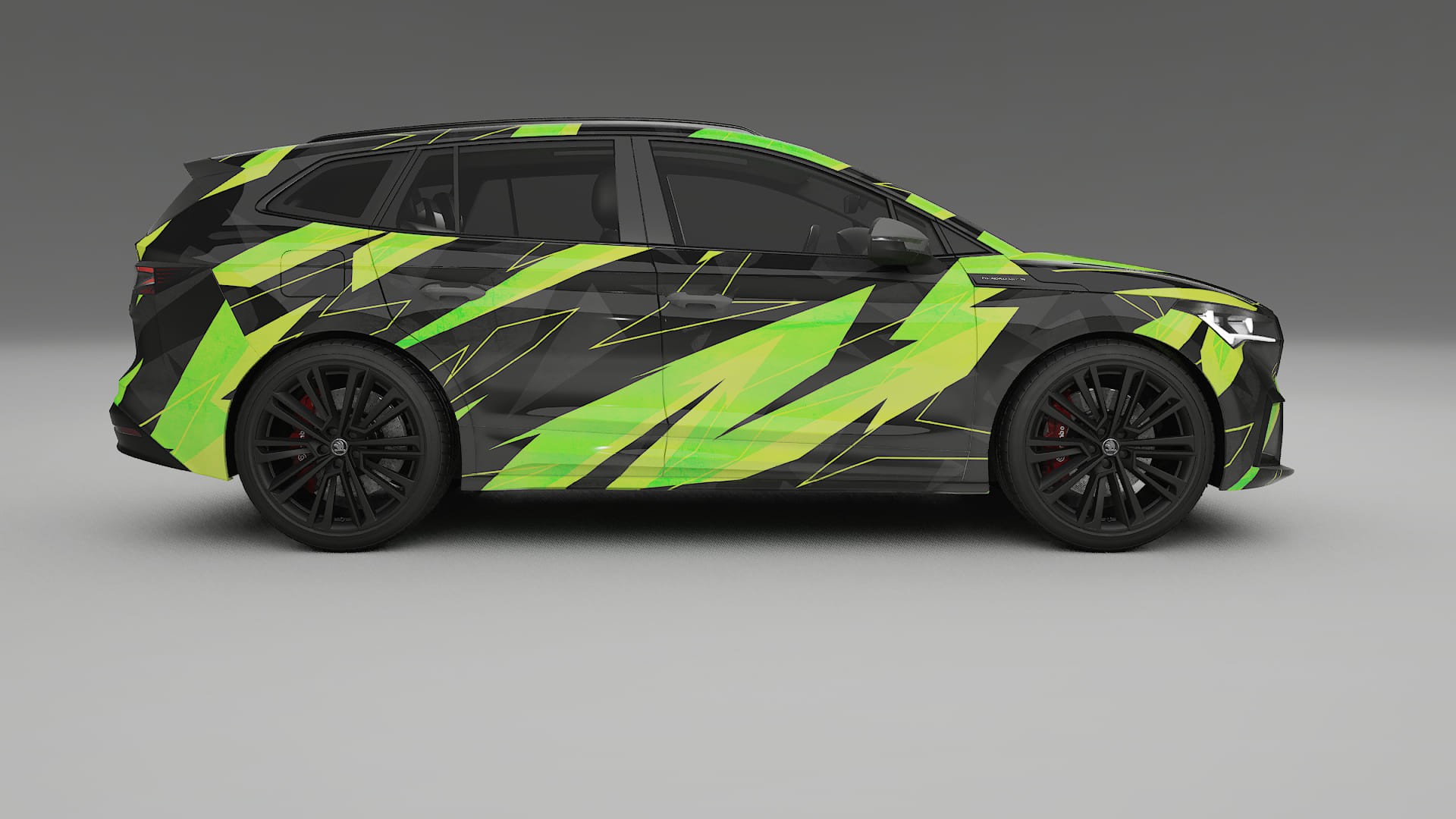 Škoda Enyaq MEB NINJA TURTLES – Kit Wrap PPF Personalizzato in Pellicola Poliuretanica Stampabile