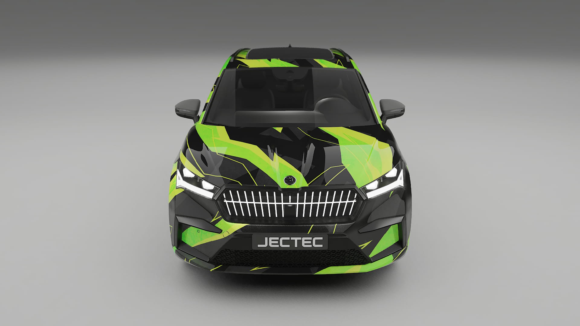 Škoda Enyaq MEB NINJA TURTLES – Kit Wrap PPF Personalizzato in Pellicola Poliuretanica Stampabile
