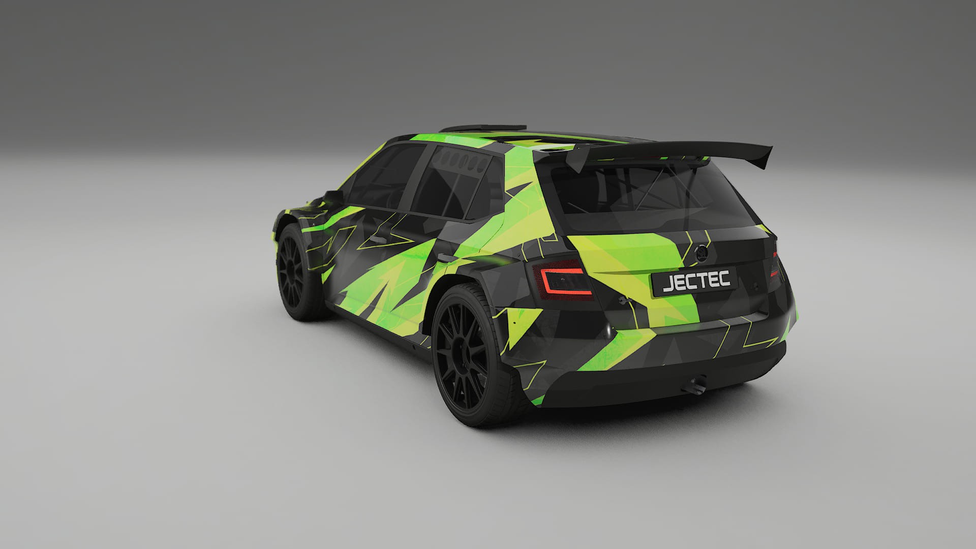 Škoda Fabia R5 6V NINJA TURTLES – Kit Wrap PPF Personalizzato in Pellicola Poliuretanica Stampabile