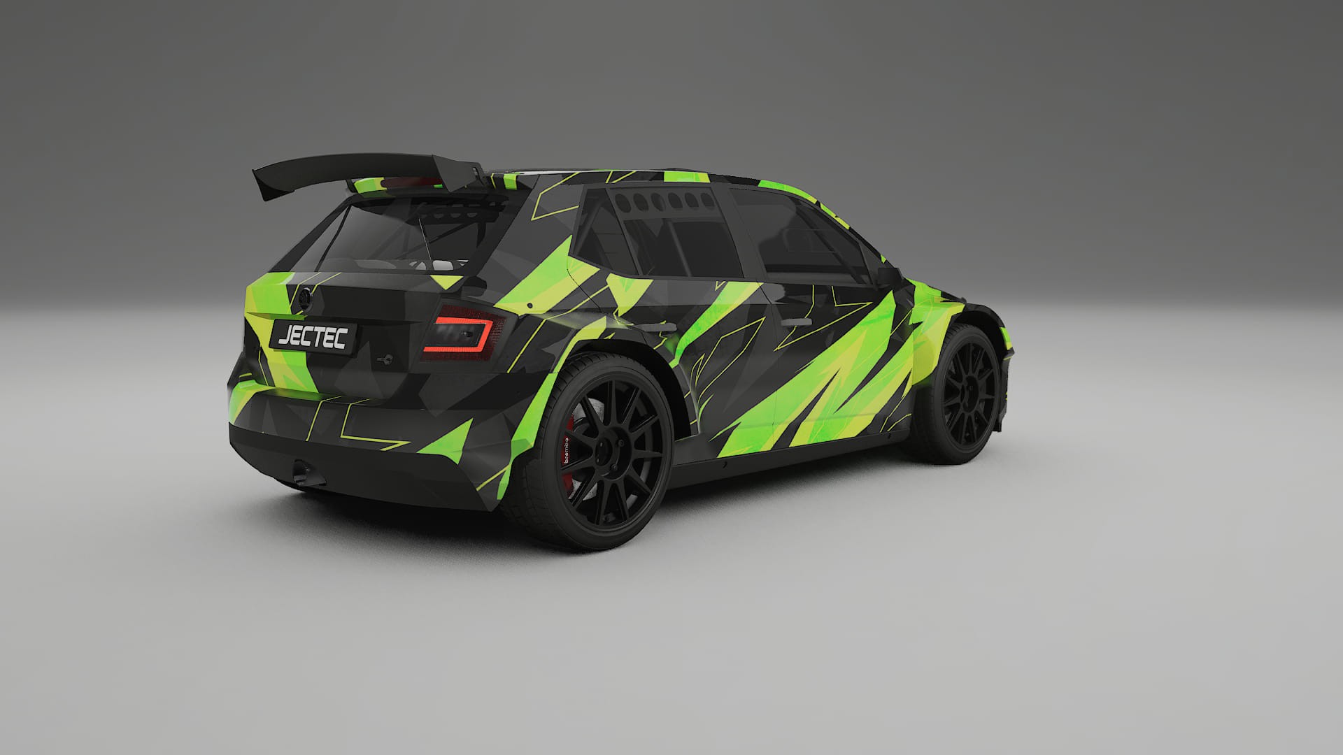 Škoda Fabia R5 6V NINJA TURTLES – Kit Wrap PPF Personalizzato in Pellicola Poliuretanica Stampabile