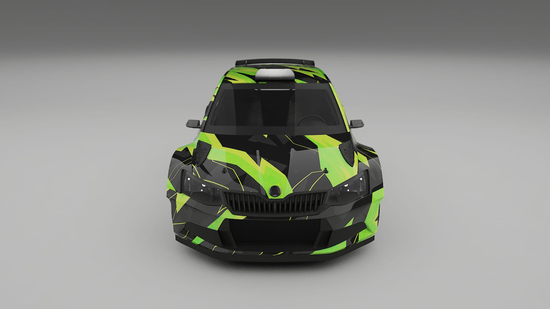Škoda Fabia R5 6V NINJA TURTLES – Kit Wrap PPF Personalizzato in Pellicola Poliuretanica Stampabile