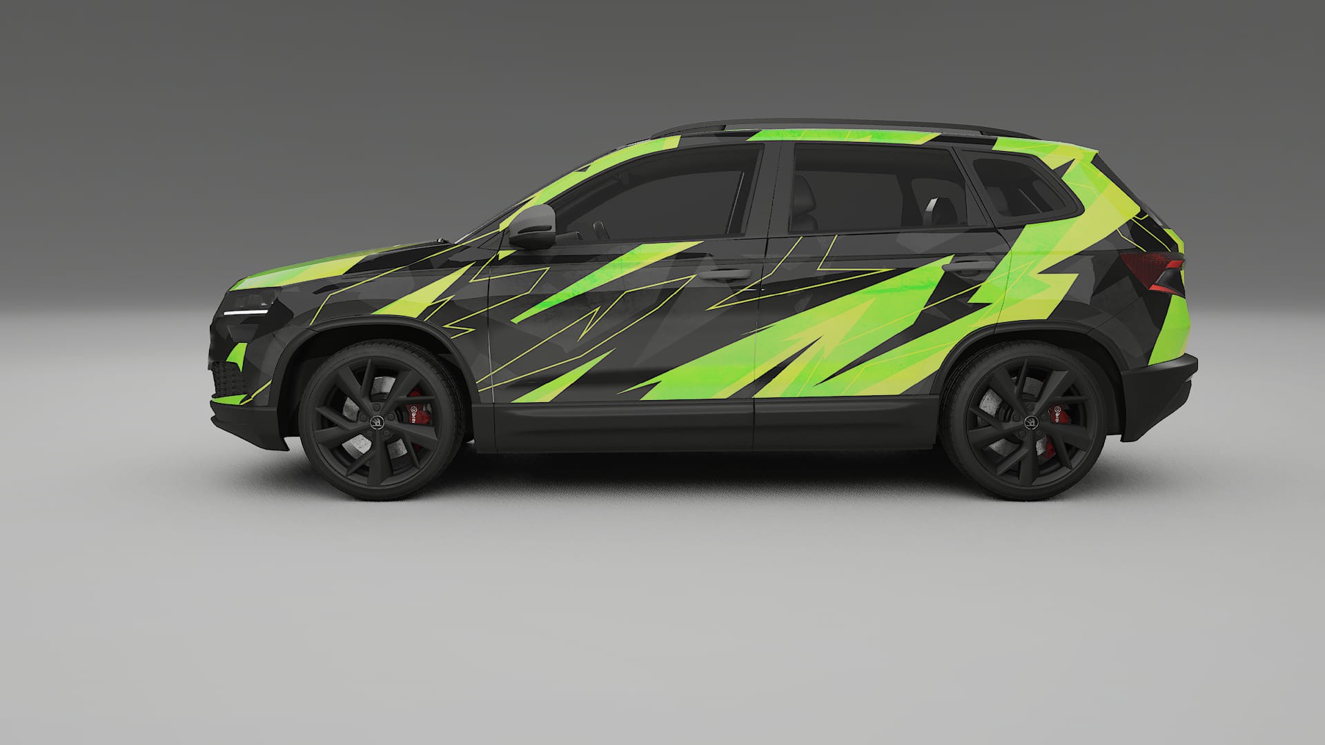 Škoda Karoq NU7 NINJA TURTLES – Kit Wrap PPF Personalizzato in Pellicola Poliuretanica Stampabile