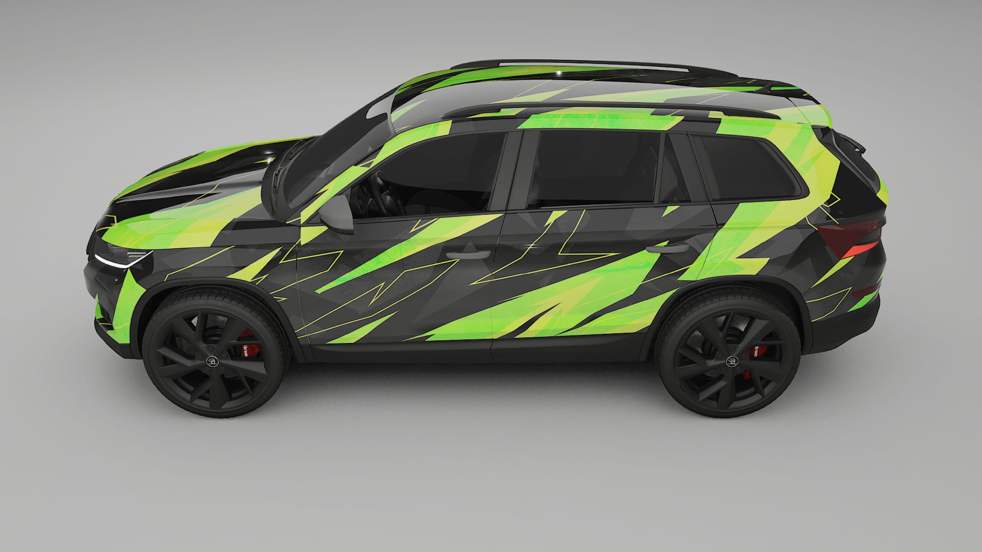 Škoda Kodiaq NS7 NINJA TURTLES – Kit Wrap PPF Personalizzato in Pellicola Poliuretanica Stampabile