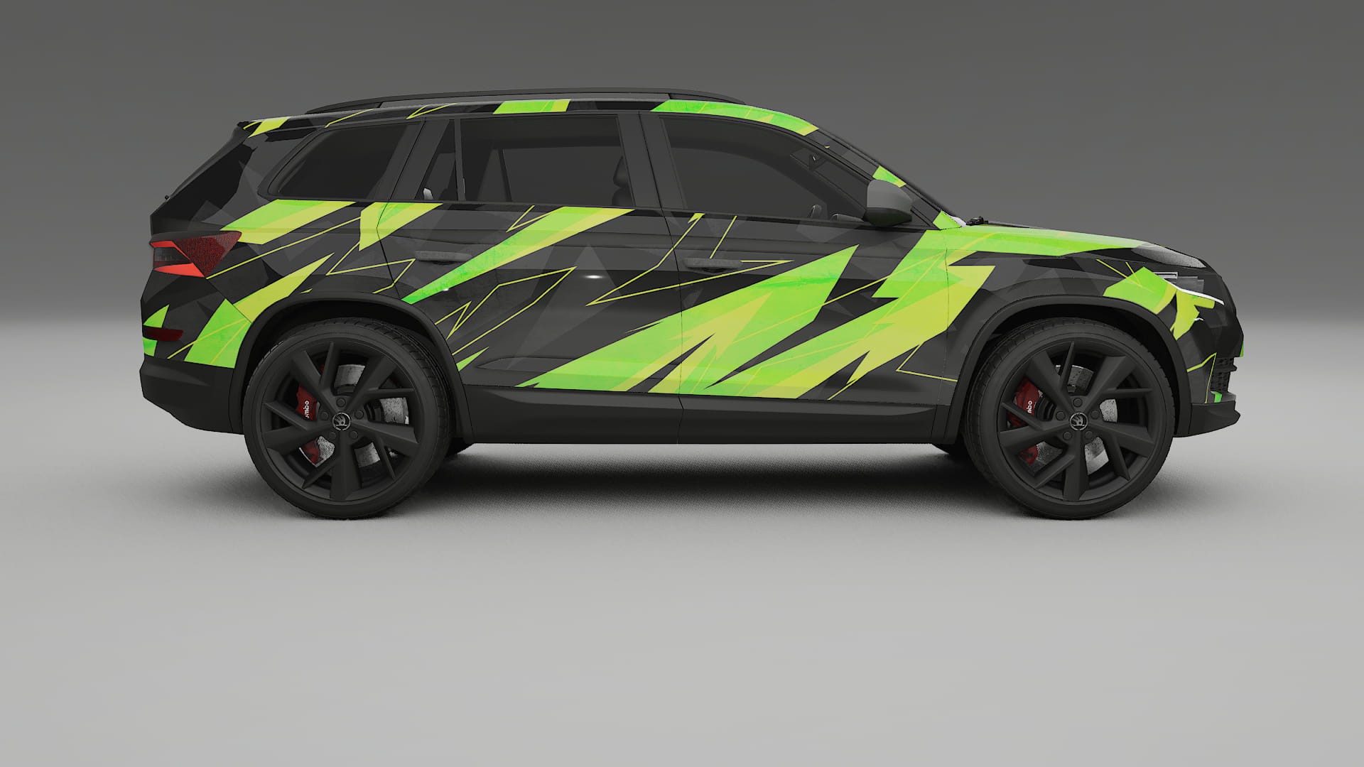 Škoda Kodiaq NS7 NINJA TURTLES – Kit Wrap PPF Personalizzato in Pellicola Poliuretanica Stampabile
