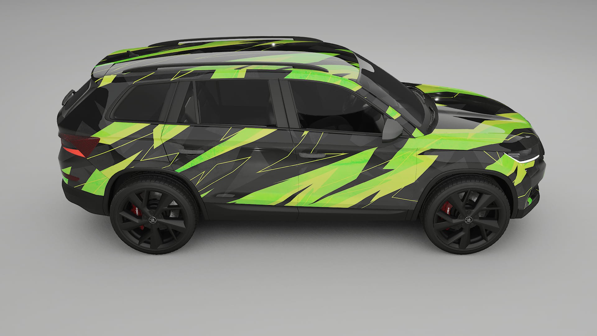 Škoda Kodiaq NS7 NINJA TURTLES – Kit Wrap PPF Personalizzato in Pellicola Poliuretanica Stampabile