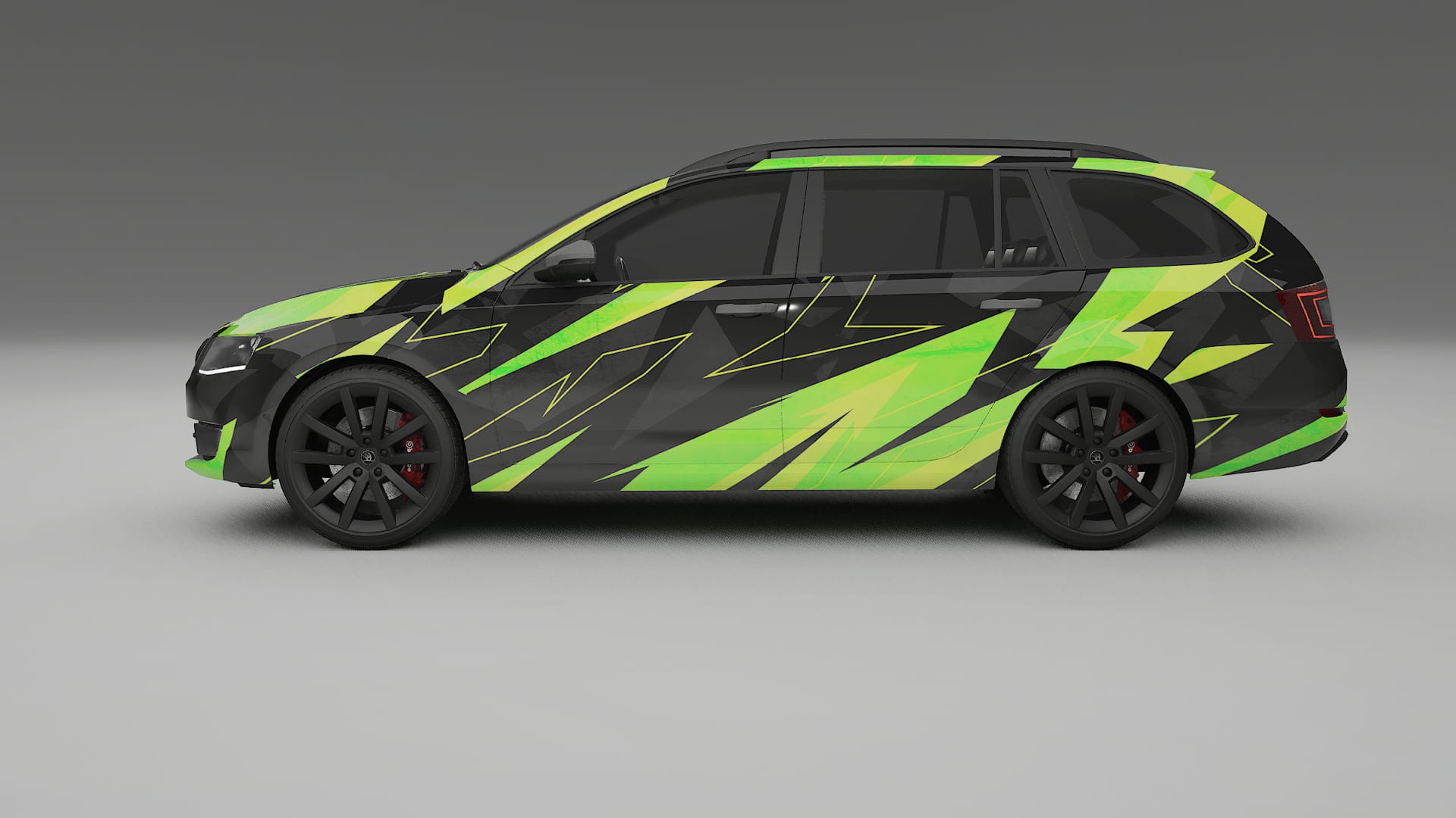 Škoda Octavia combi 5E NINJA TURTLES – Kit Wrap PPF Personalizzato in Pellicola Poliuretanica Stampabile
