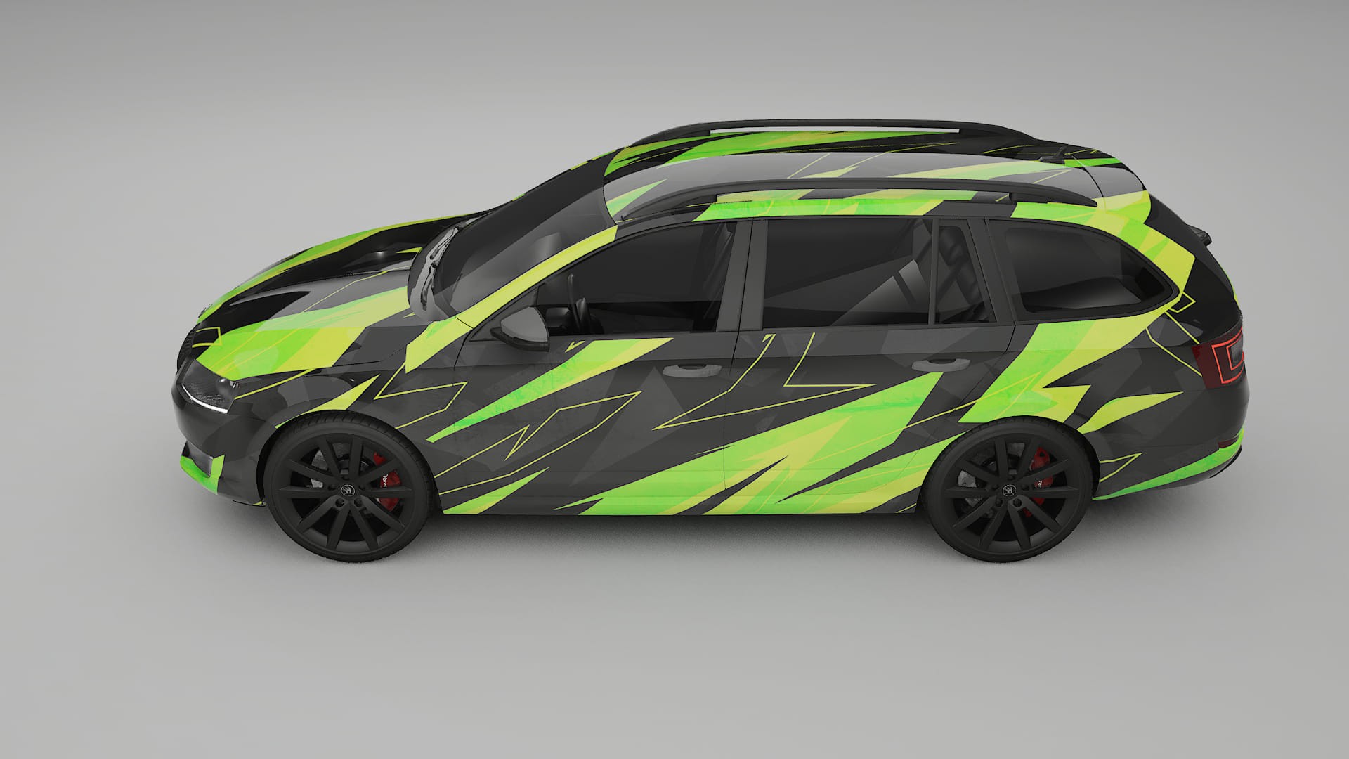 Škoda Octavia combi 5E NINJA TURTLES – Kit Wrap PPF Personalizzato in Pellicola Poliuretanica Stampabile