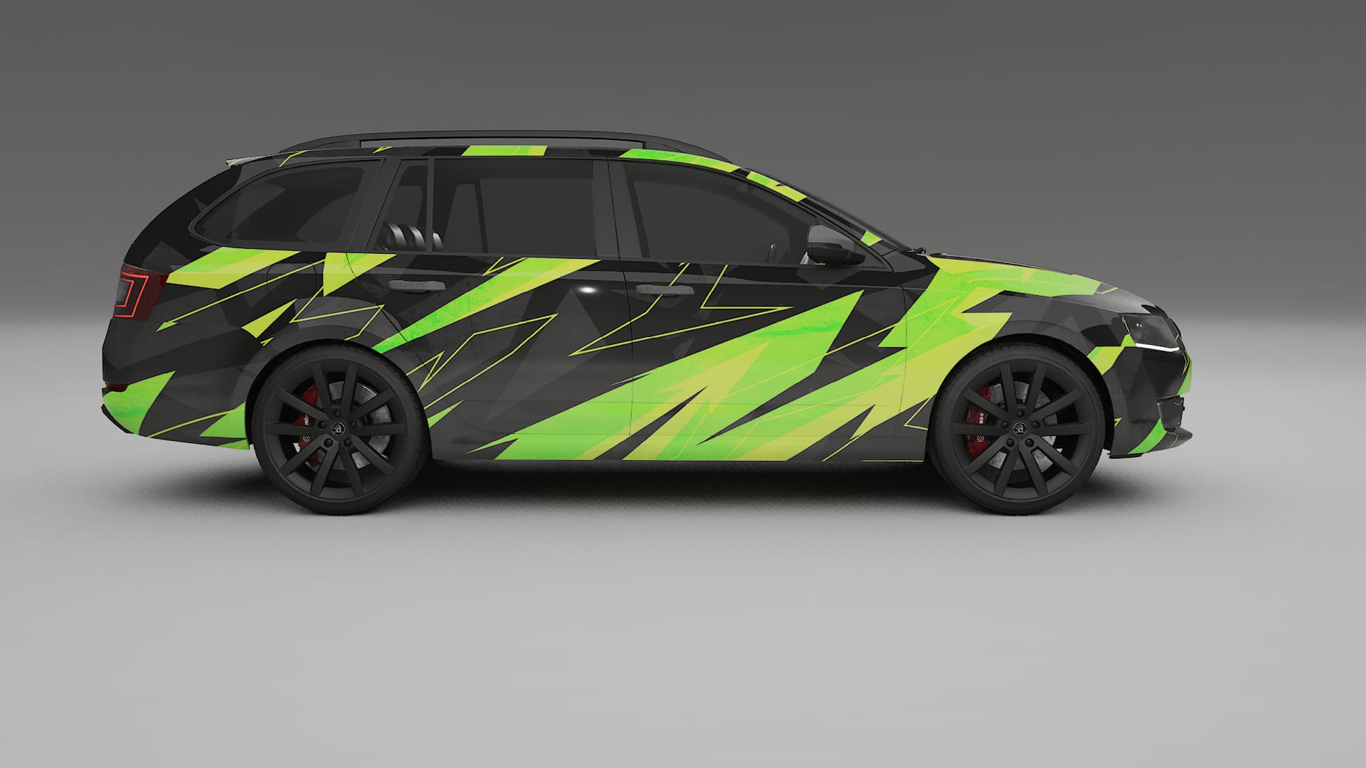 Škoda Octavia combi 5E NINJA TURTLES – Kit Wrap PPF Personalizzato in Pellicola Poliuretanica Stampabile