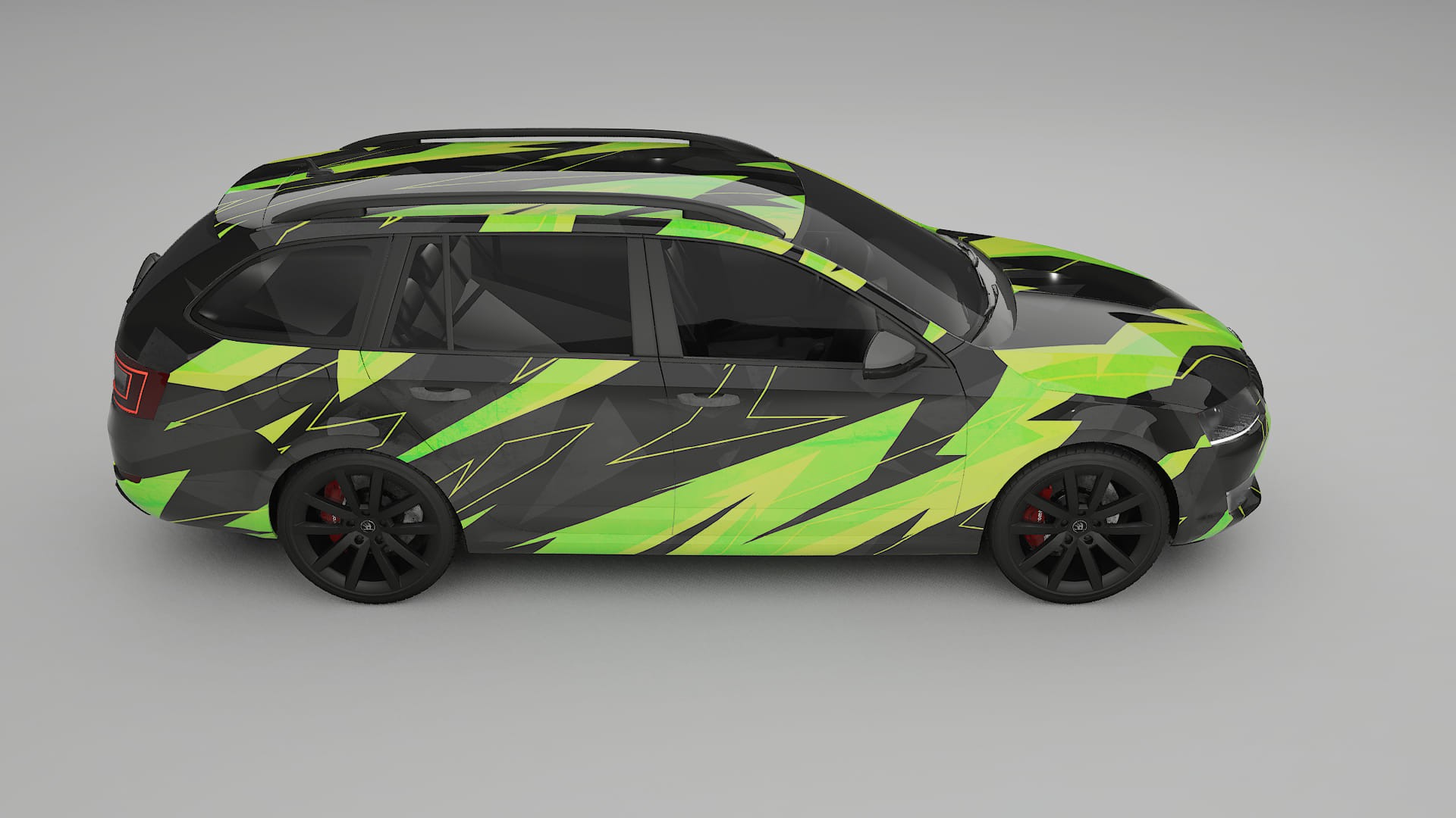 Škoda Octavia combi 5E NINJA TURTLES – Kit Wrap PPF Personalizzato in Pellicola Poliuretanica Stampabile