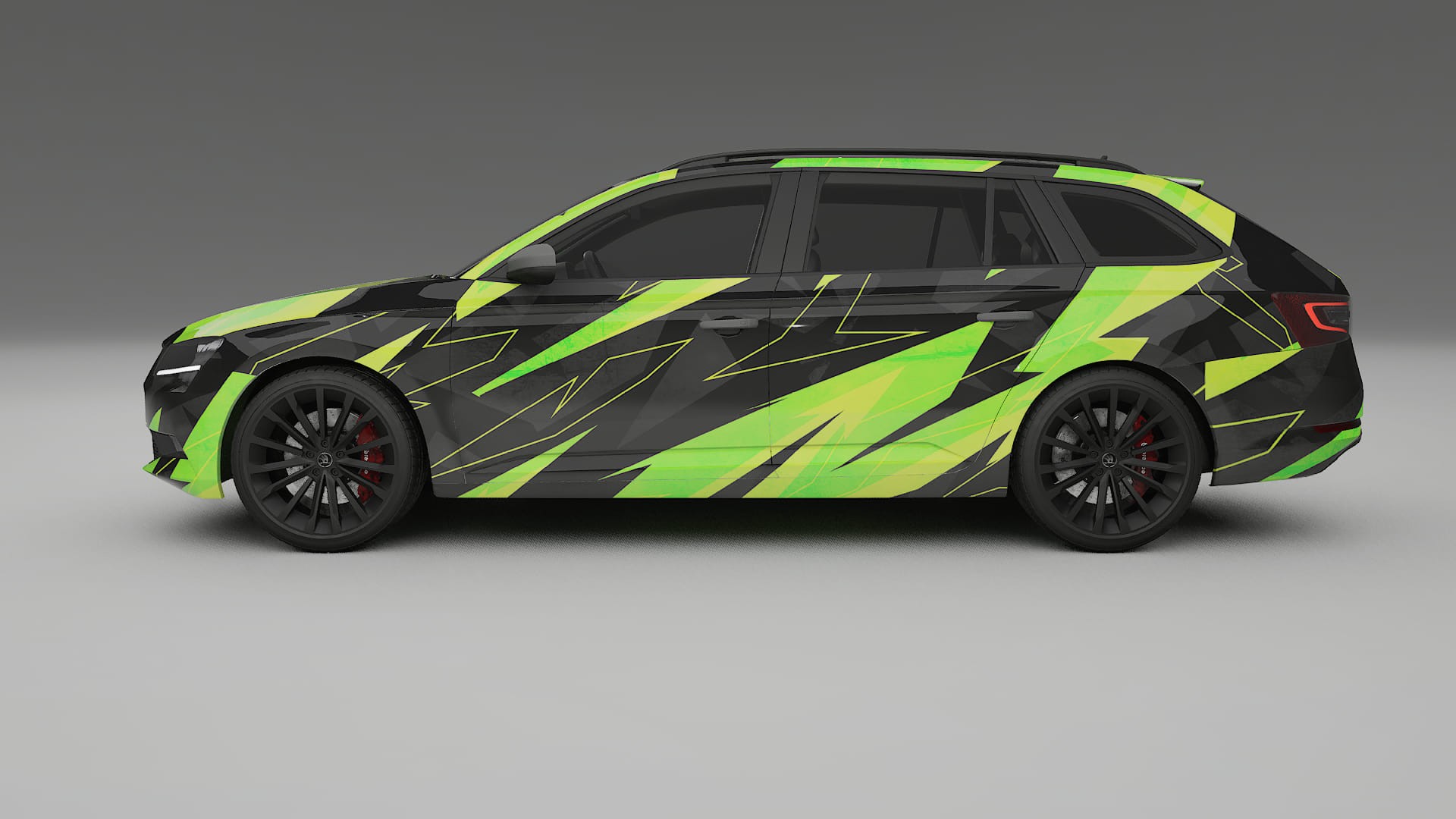 Škoda Superb B8 NINJA TURTLES – Kit Wrap PPF Personalizzato in Pellicola Poliuretanica Stampabile