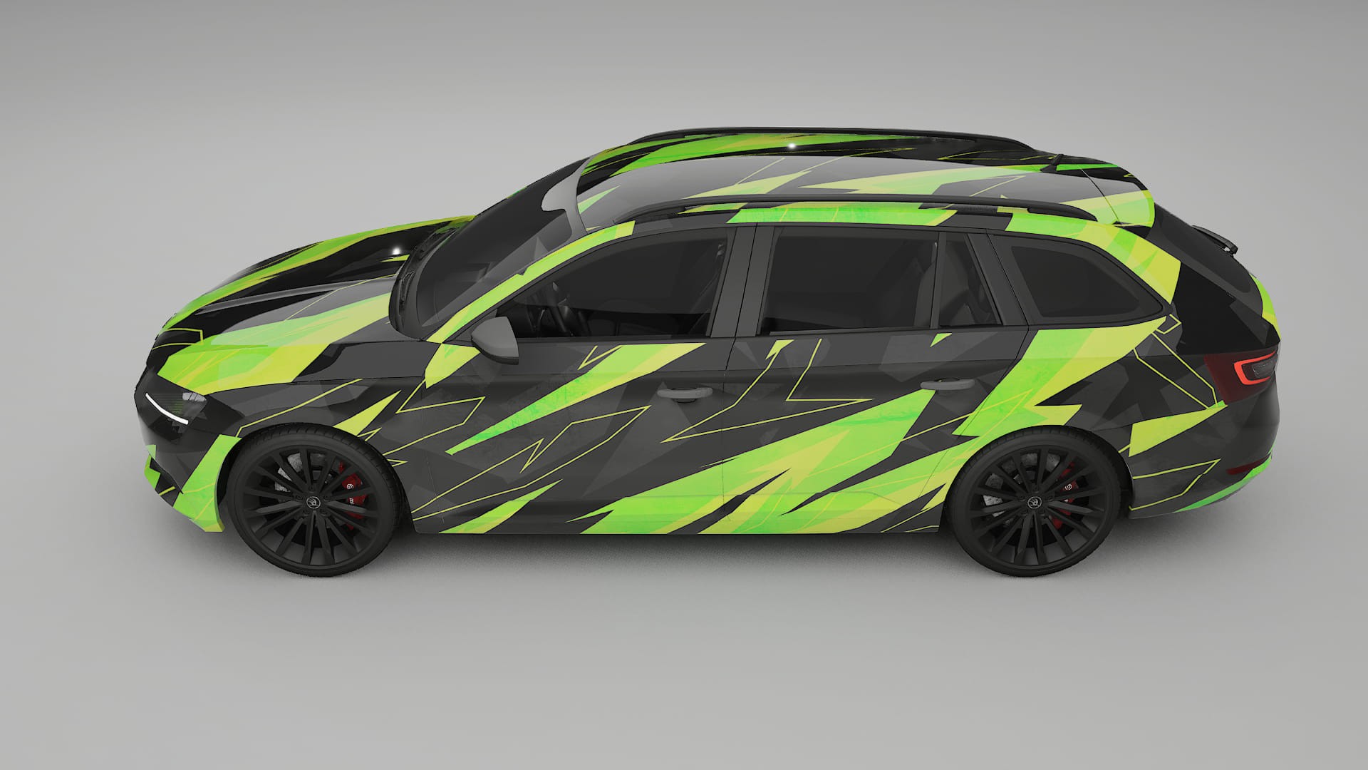 Škoda Superb B8 NINJA TURTLES – Kit Wrap PPF Personalizzato in Pellicola Poliuretanica Stampabile