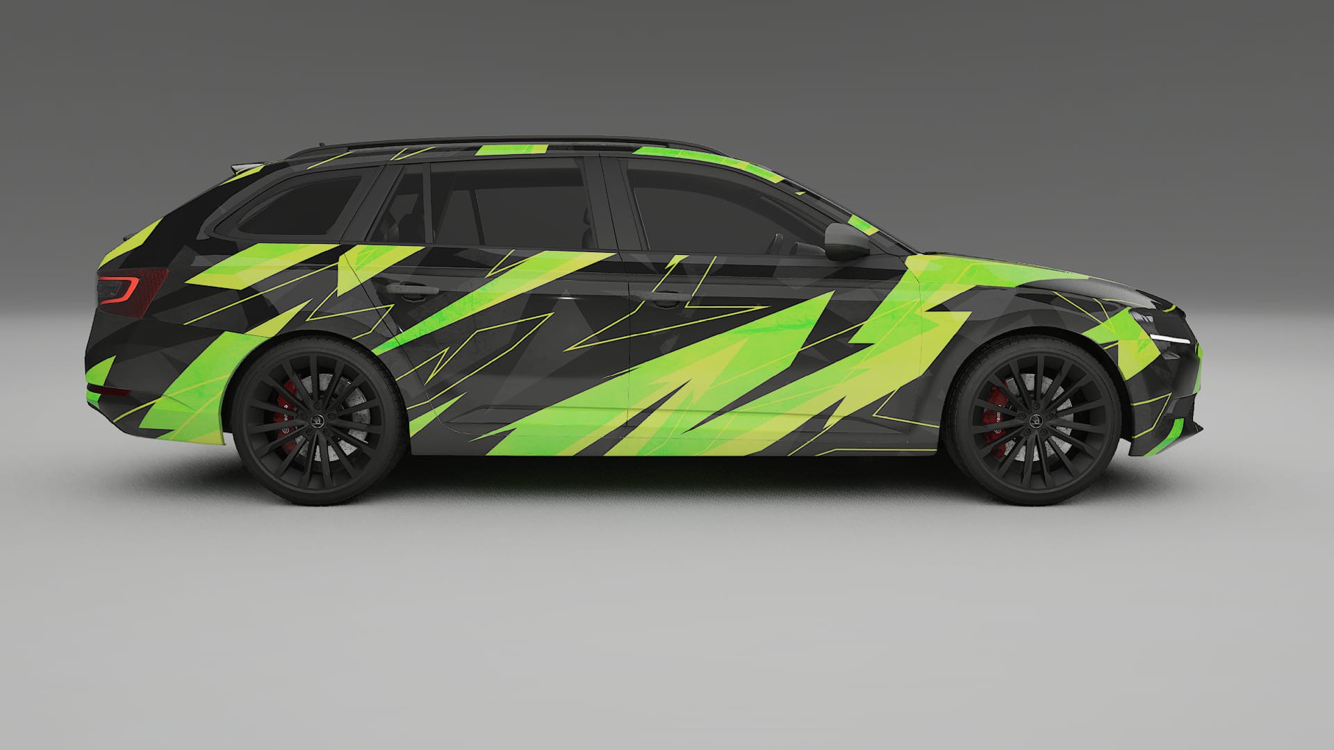 Škoda Superb B8 NINJA TURTLES – Kit Wrap PPF Personalizzato in Pellicola Poliuretanica Stampabile