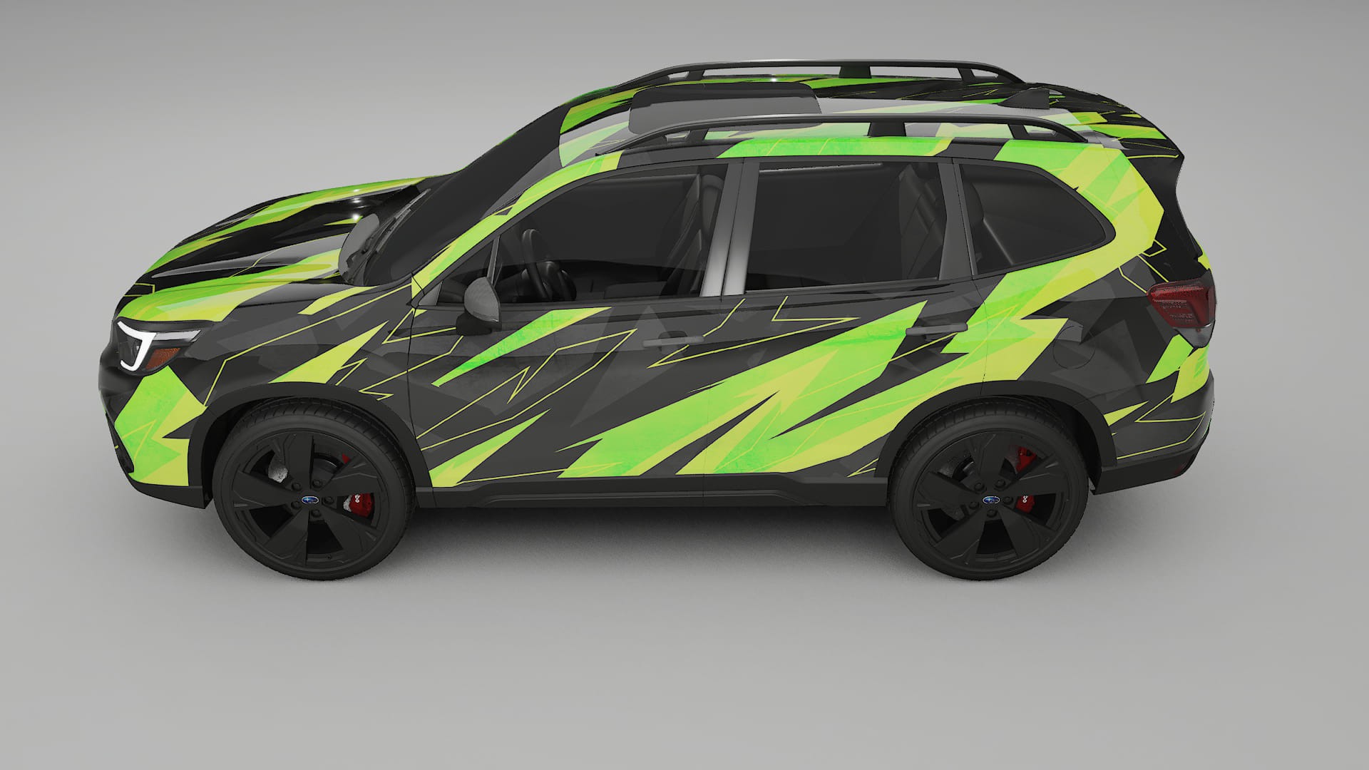 Subaru Forester V SK prefacelift pre-LCI NINJA TURTLES – Kit Wrap PPF Personalizzato in Pellicola Poliuretanica Stampabile