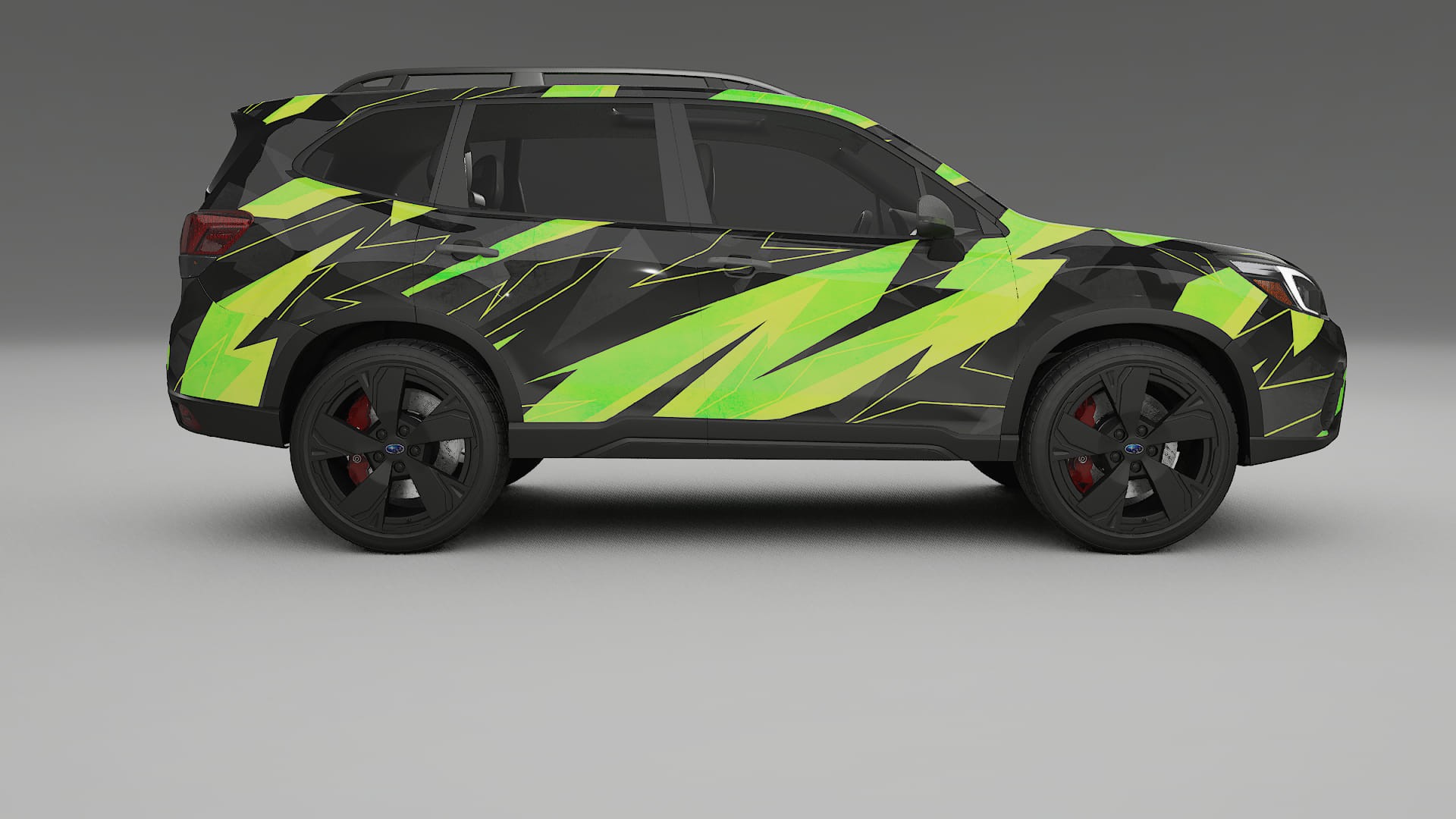 Subaru Forester V SK prefacelift pre-LCI NINJA TURTLES – Kit Wrap PPF Personalizzato in Pellicola Poliuretanica Stampabile
