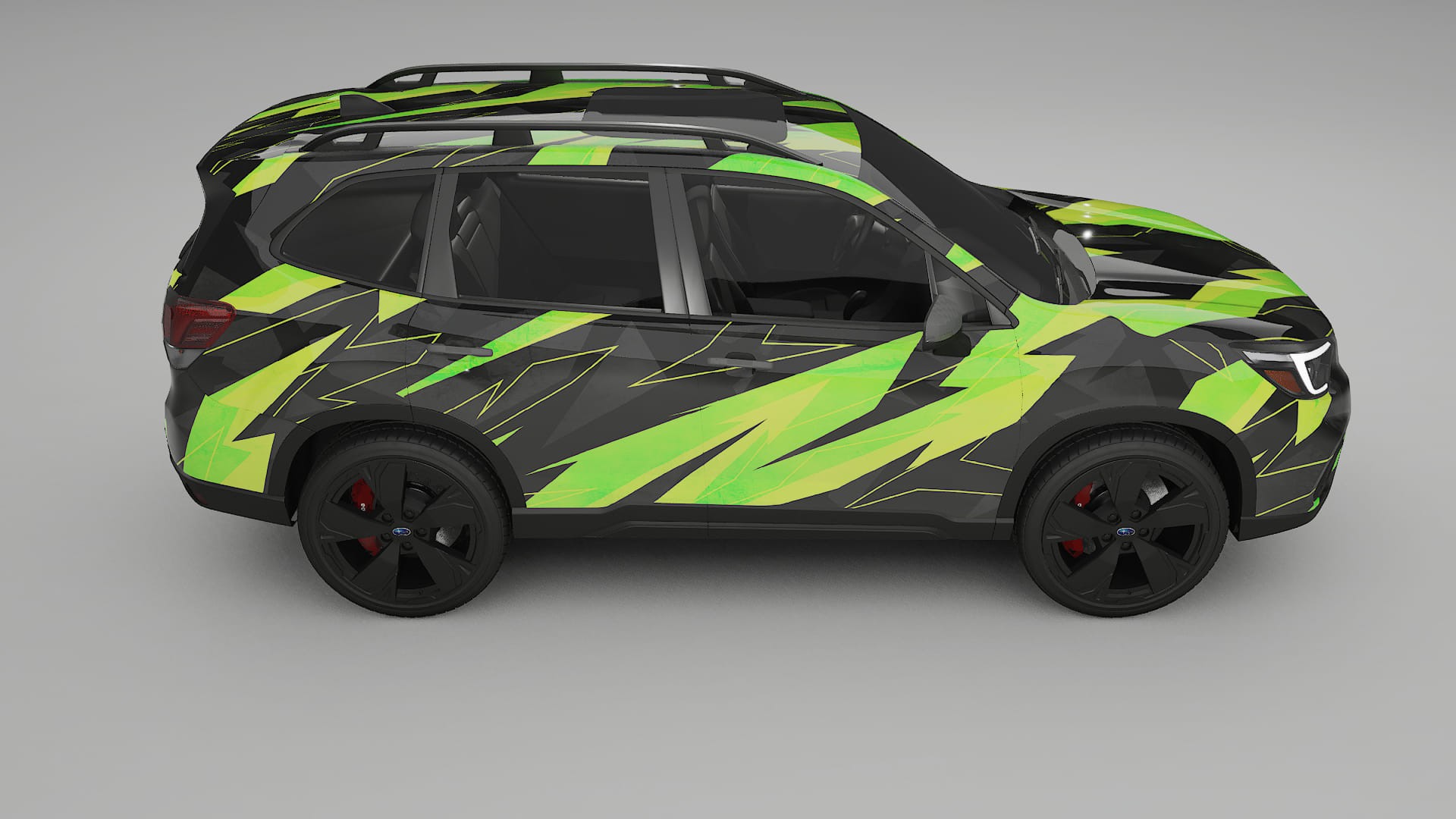 Subaru Forester V SK prefacelift pre-LCI NINJA TURTLES – Kit Wrap PPF Personalizzato in Pellicola Poliuretanica Stampabile