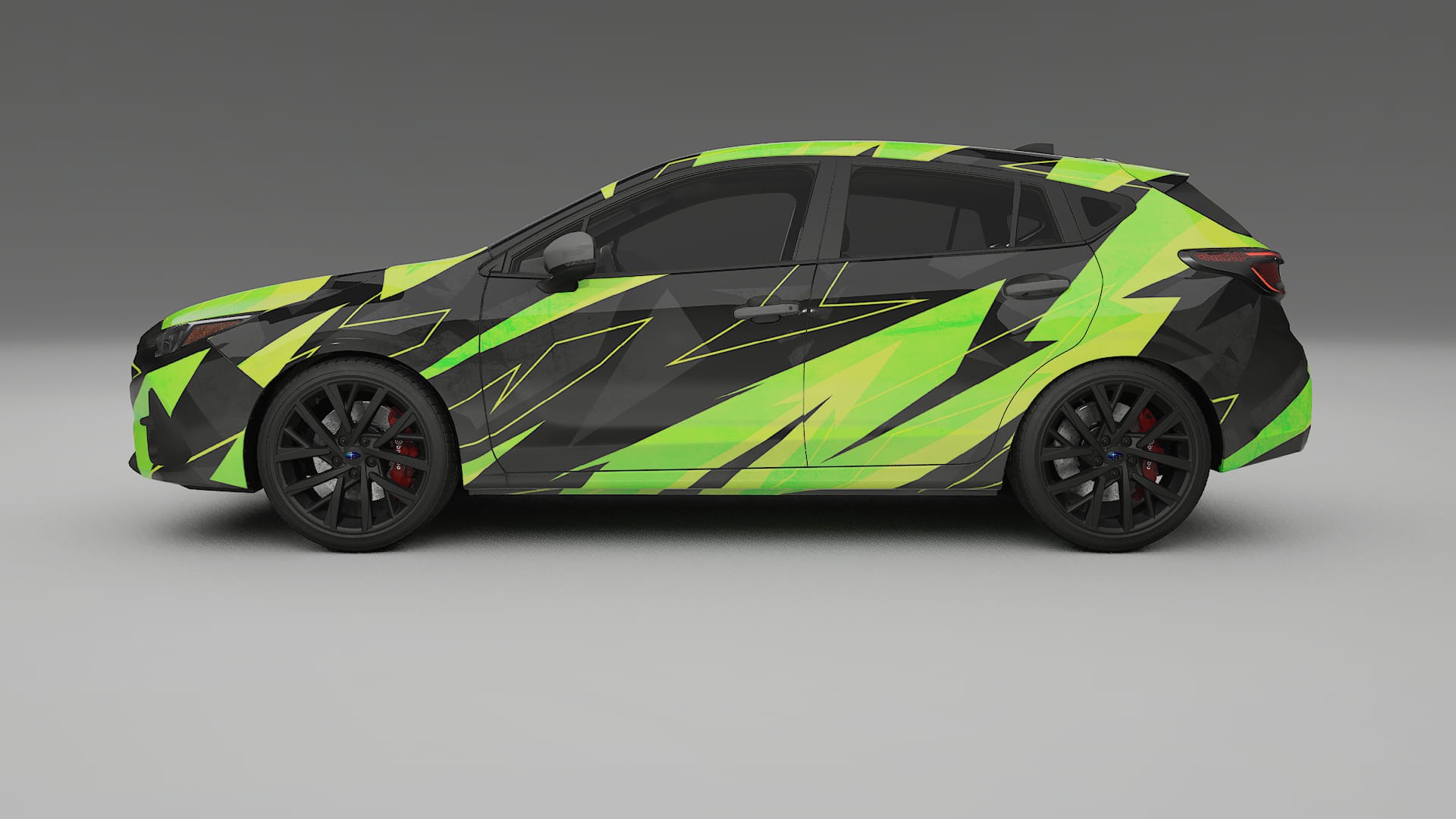 Subaru Impreza GU NINJA TURTLES – Kit Wrap PPF Personalizzato in Pellicola Poliuretanica Stampabile