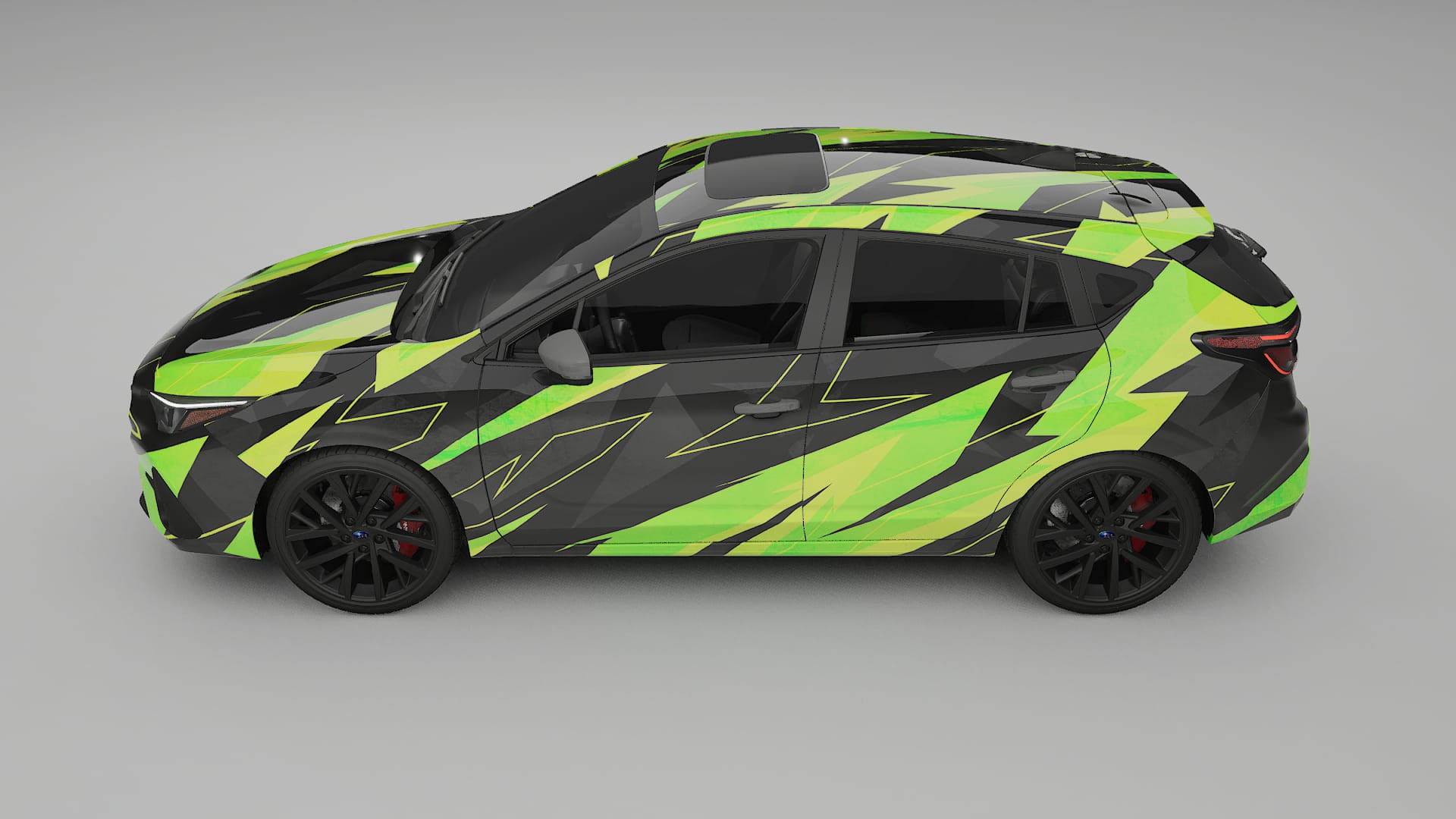 Subaru Impreza GU NINJA TURTLES – Kit Wrap PPF Personalizzato in Pellicola Poliuretanica Stampabile