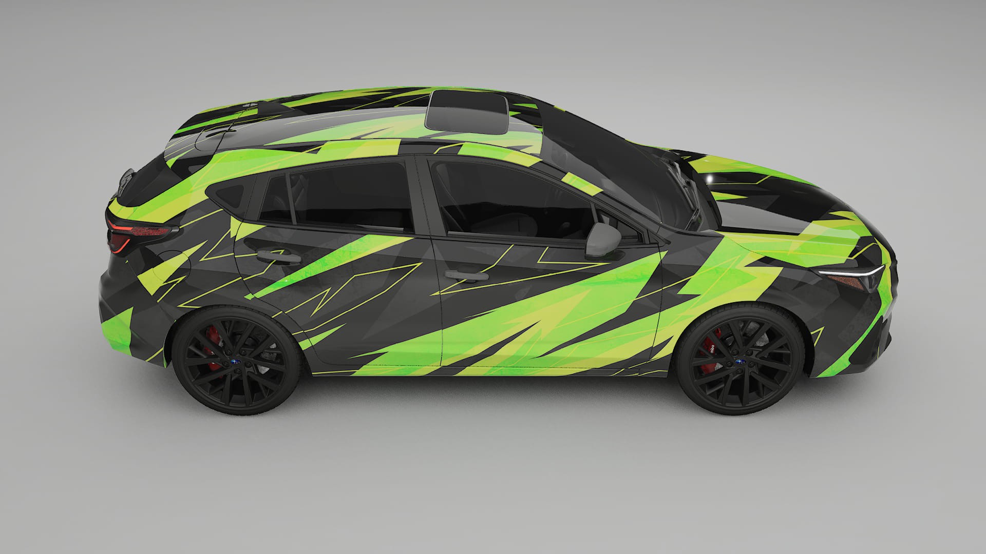Subaru Impreza GU NINJA TURTLES – Kit Wrap PPF Personalizzato in Pellicola Poliuretanica Stampabile