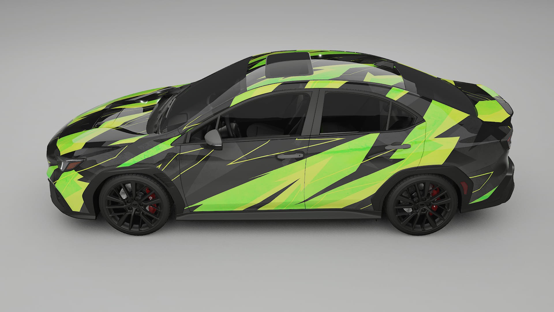 Subaru WRX VB NINJA TURTLES – Kit Wrap PPF Personalizzato in Pellicola Poliuretanica Stampabile