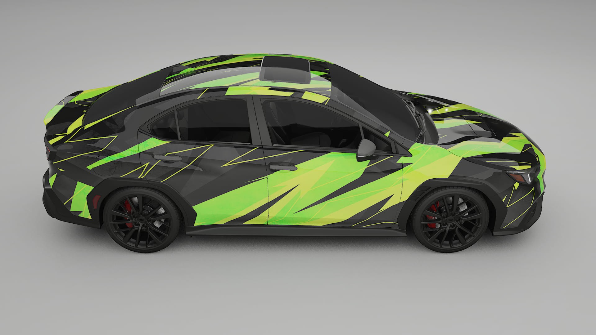 Subaru WRX VB NINJA TURTLES – Kit Wrap PPF Personalizzato in Pellicola Poliuretanica Stampabile