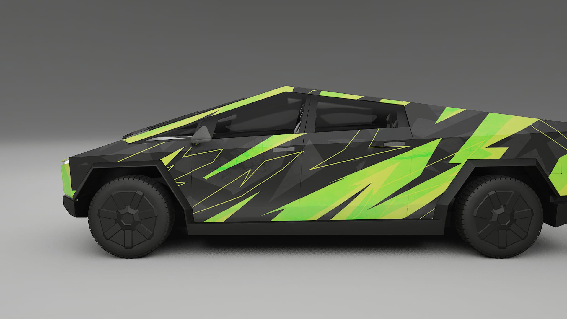 Tesla Cybertruck NINJA TURTLES – Kit Wrap PPF Personalizzato in Pellicola Poliuretanica Stampabile