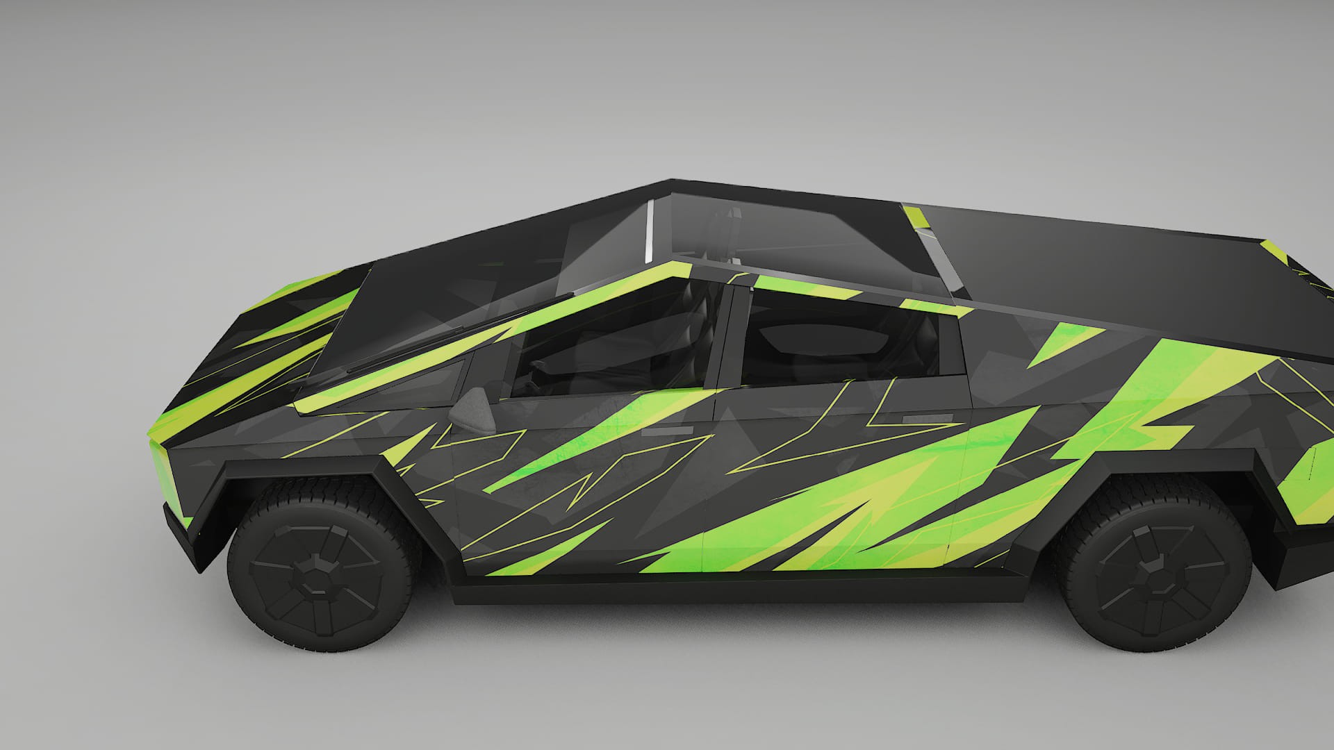 Tesla Cybertruck NINJA TURTLES – Kit Wrap PPF Personalizzato in Pellicola Poliuretanica Stampabile
