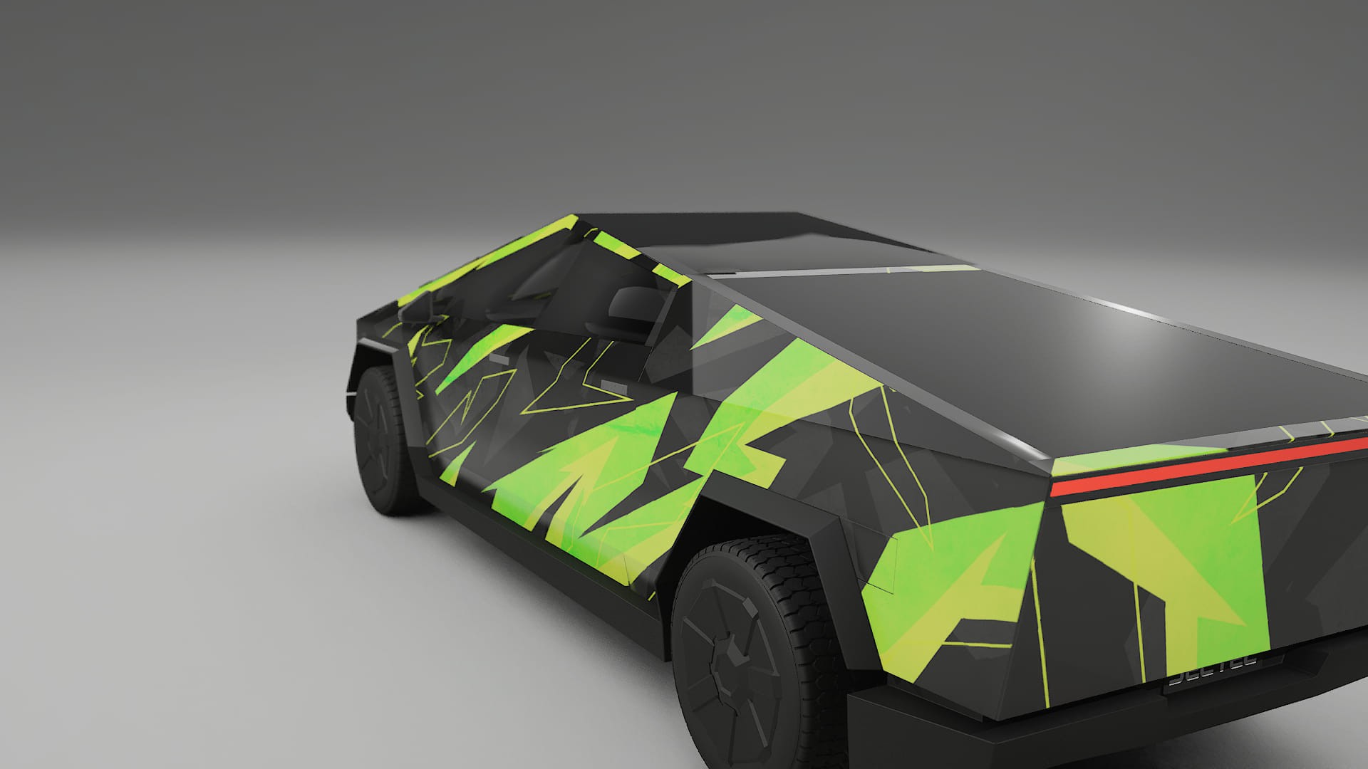 Tesla Cybertruck NINJA TURTLES – Kit Wrap PPF Personalizzato in Pellicola Poliuretanica Stampabile